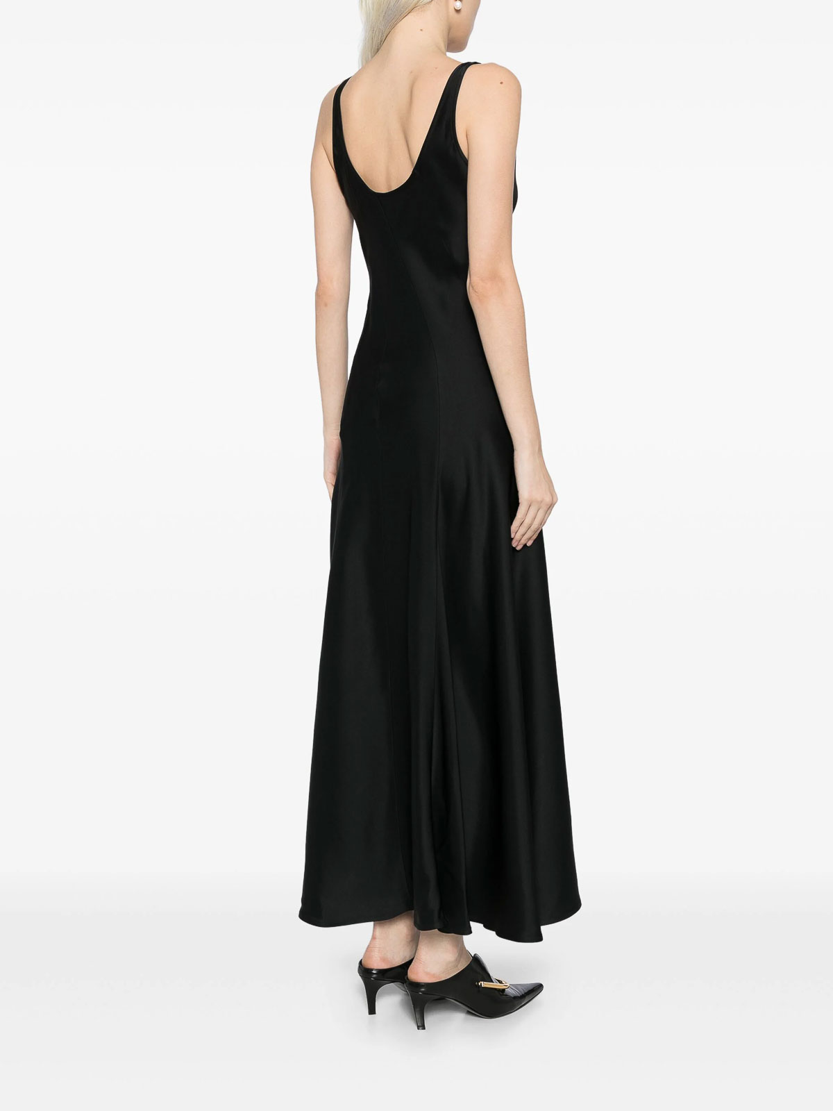 Shop Jil Sander Midi Dress In Black