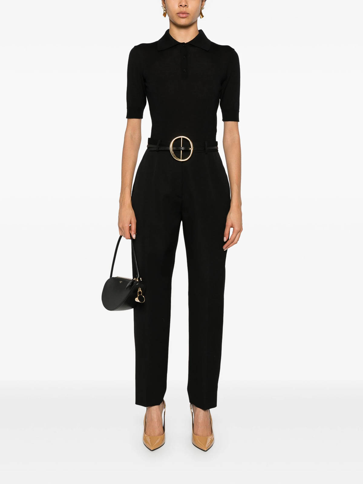 Shop Lanvin Pantalon Cigarette In Black