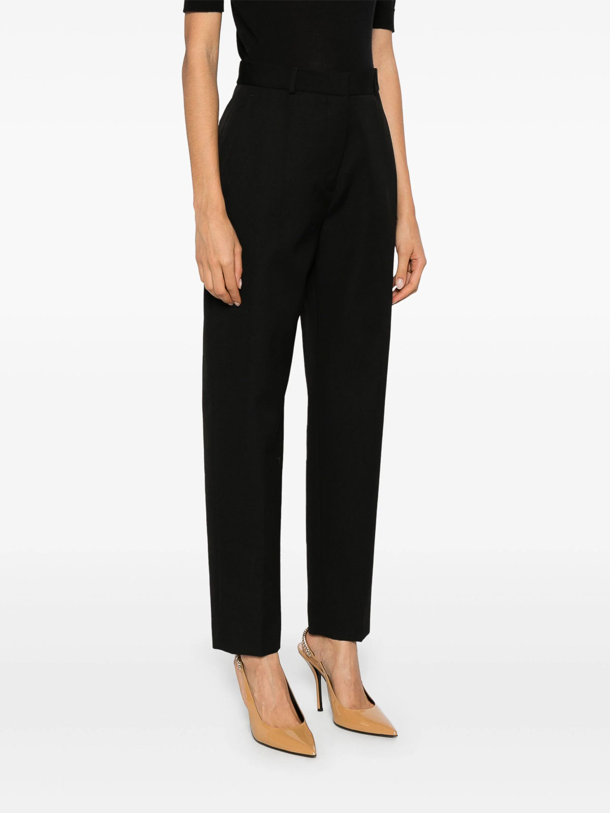 Shop Lanvin Pantalon Cigarette In Black