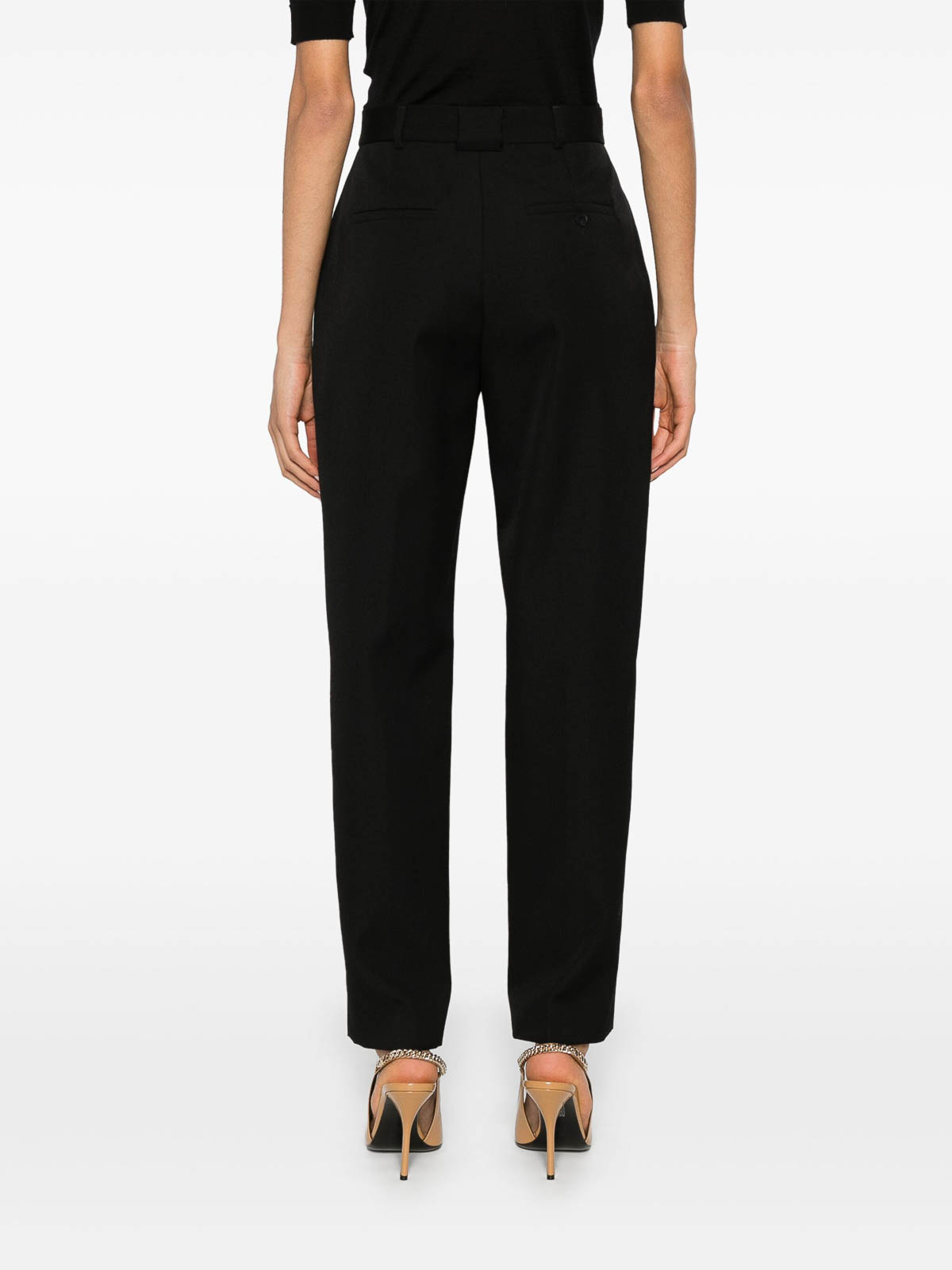 Shop Lanvin Pantalon Cigarette In Black