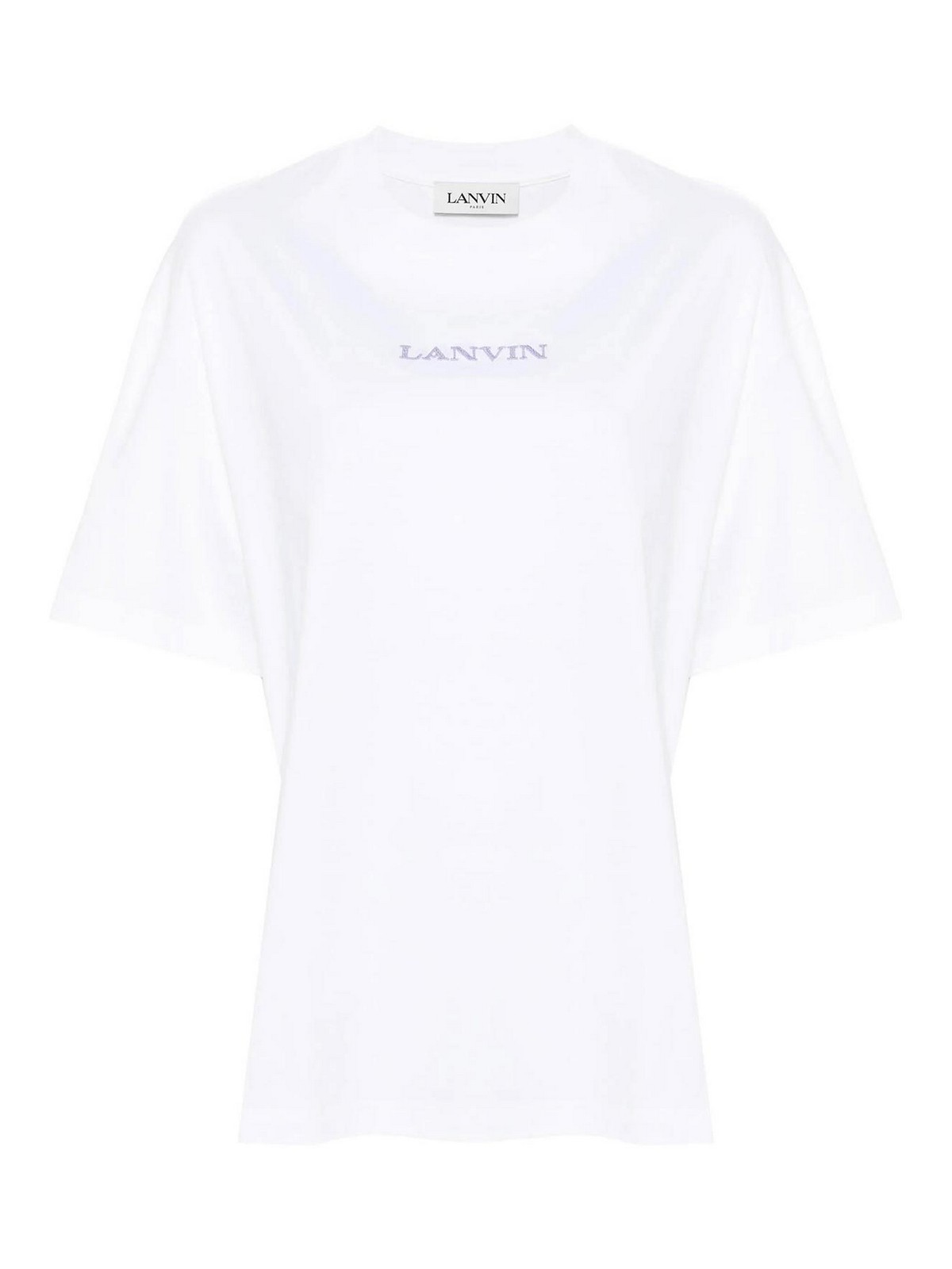 Shop Lanvin T-shirt Brod In Beige