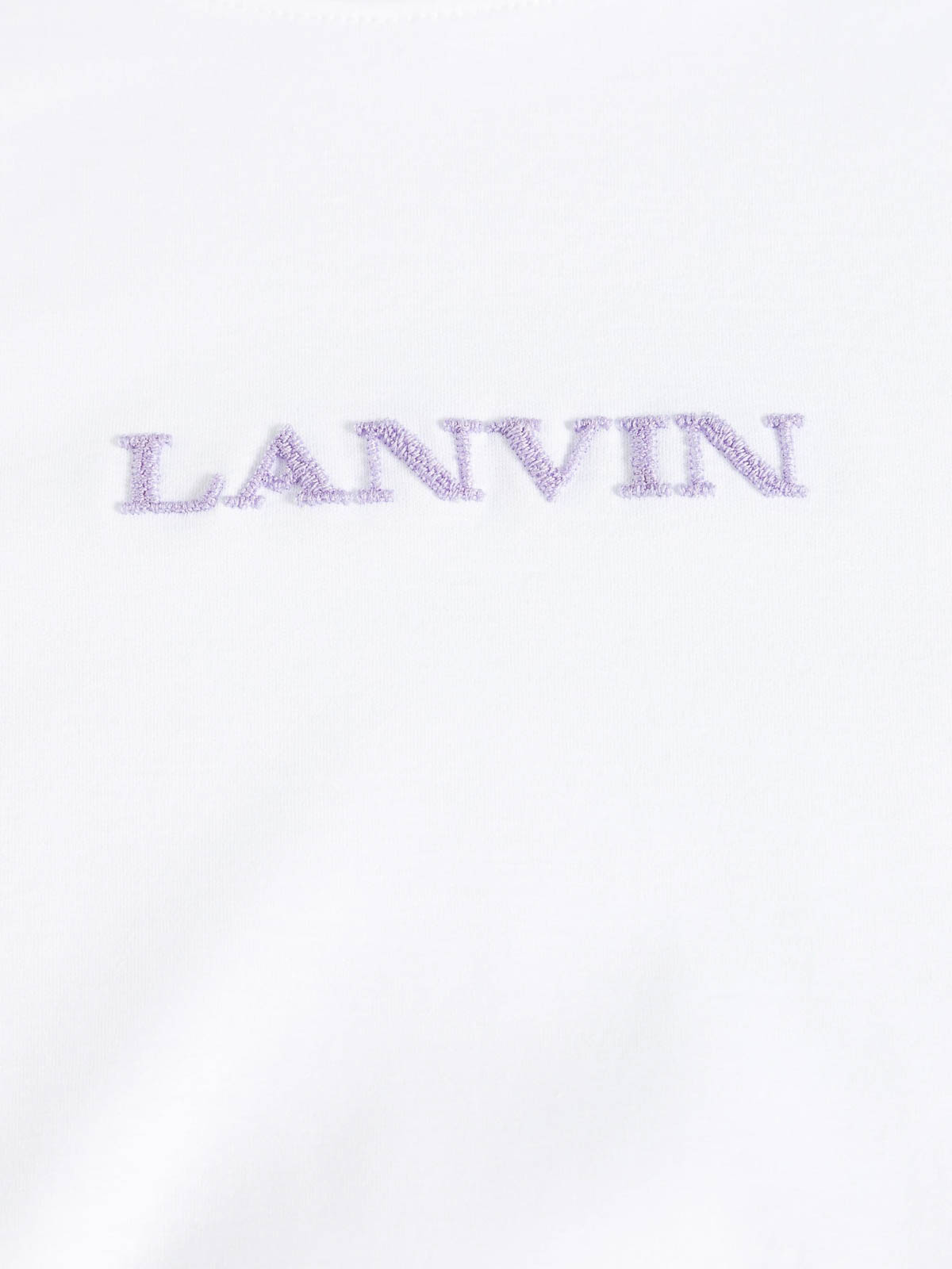 Shop Lanvin T-shirt Brod In Beige