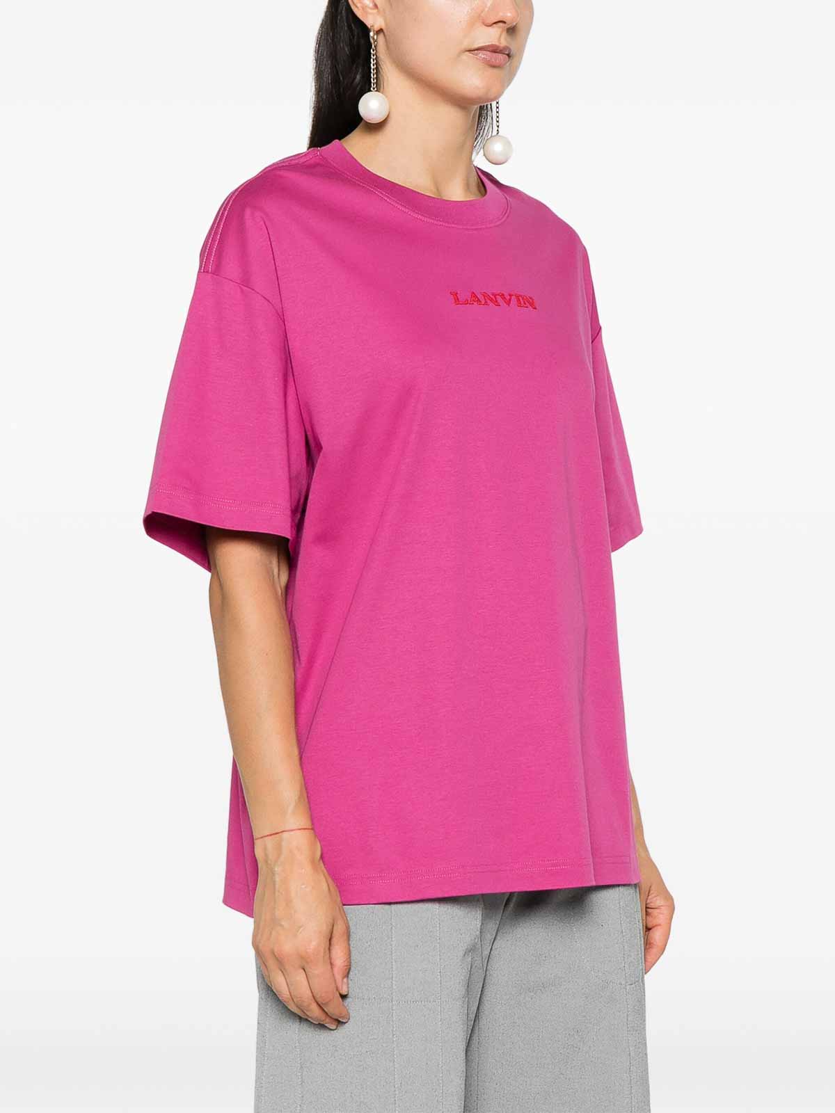 Shop Lanvin T-shirt Brod In Multicolour