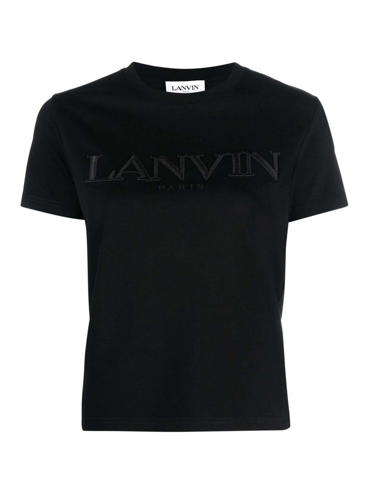 Shop Lanvin T-shirt Brod In Black