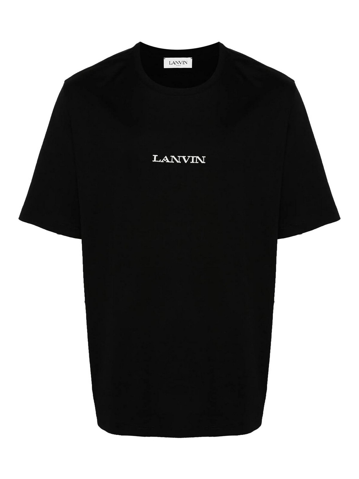 Shop Lanvin T-shirt Brod Bouclette In Black