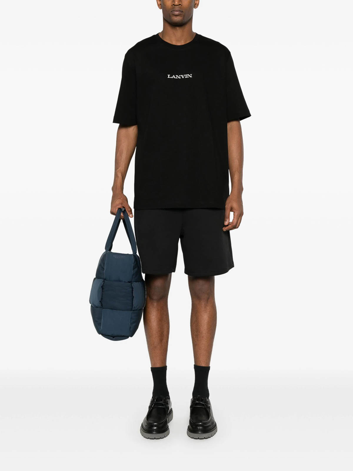 Shop Lanvin T-shirt Brod Bouclette In Black