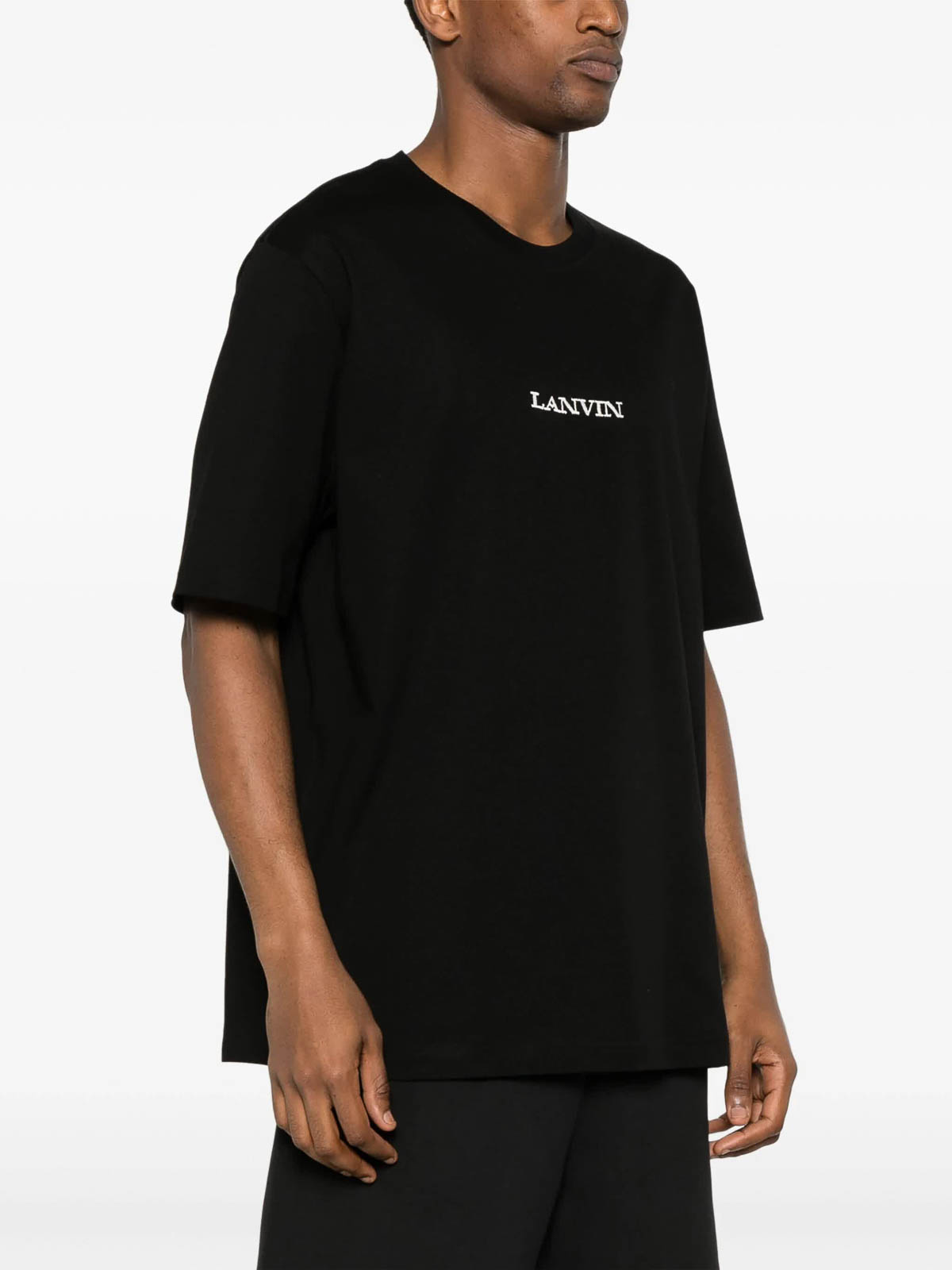 Shop Lanvin T-shirt Brod Bouclette In Black