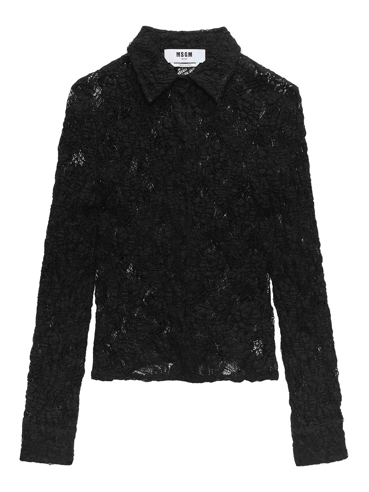 Shop Msgm Shirt In Black