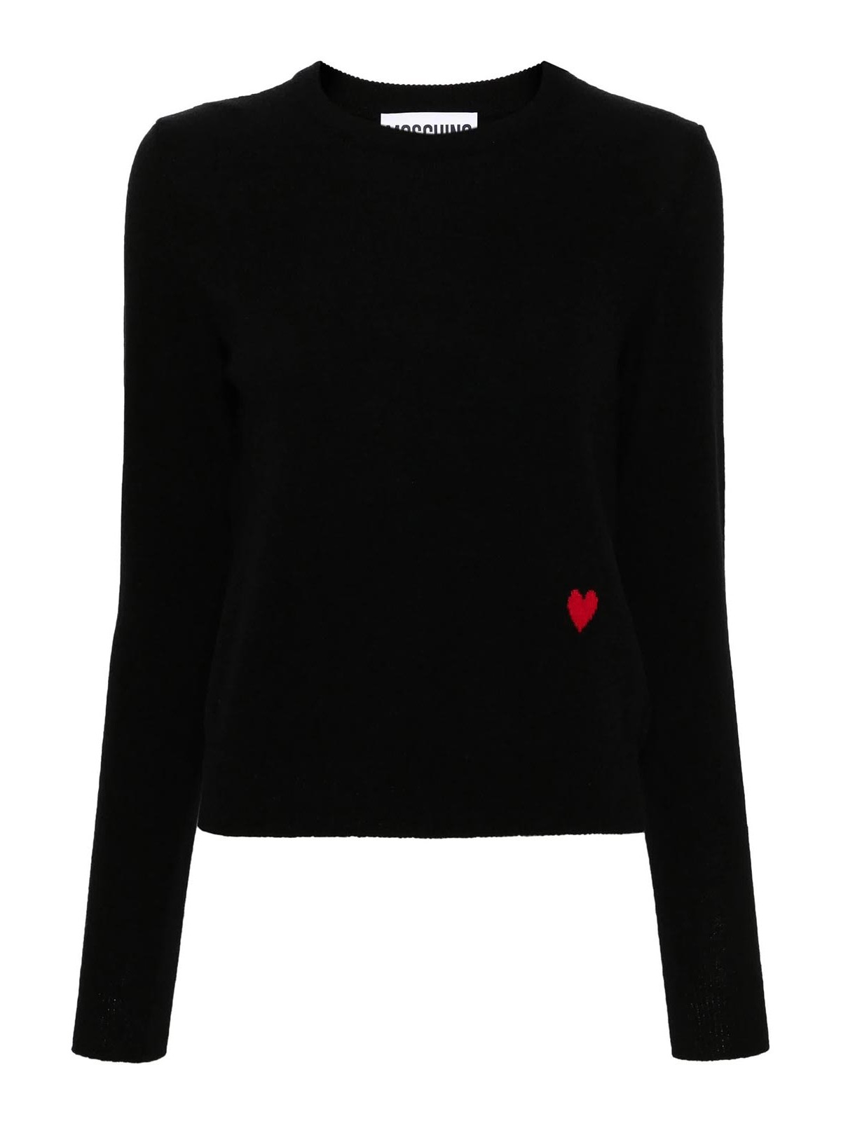 Shop Moschino Cashmere Sweater In Black