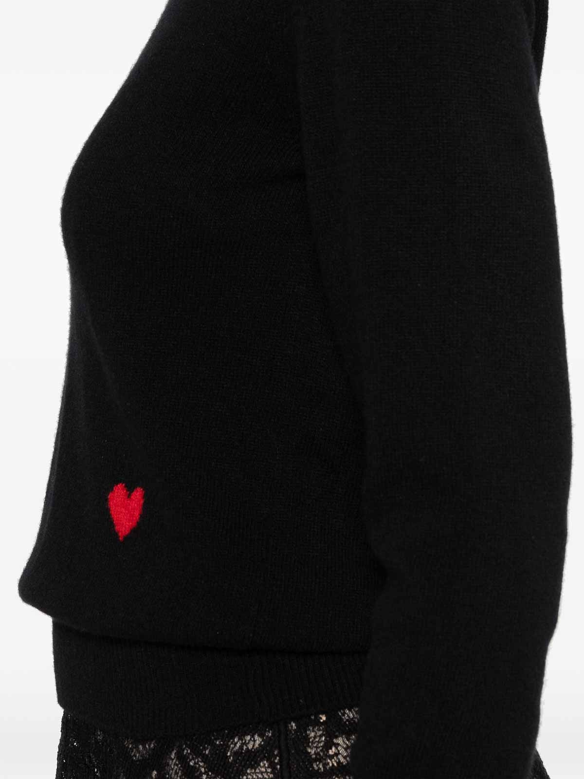 Shop Moschino Cashmere Sweater In Black