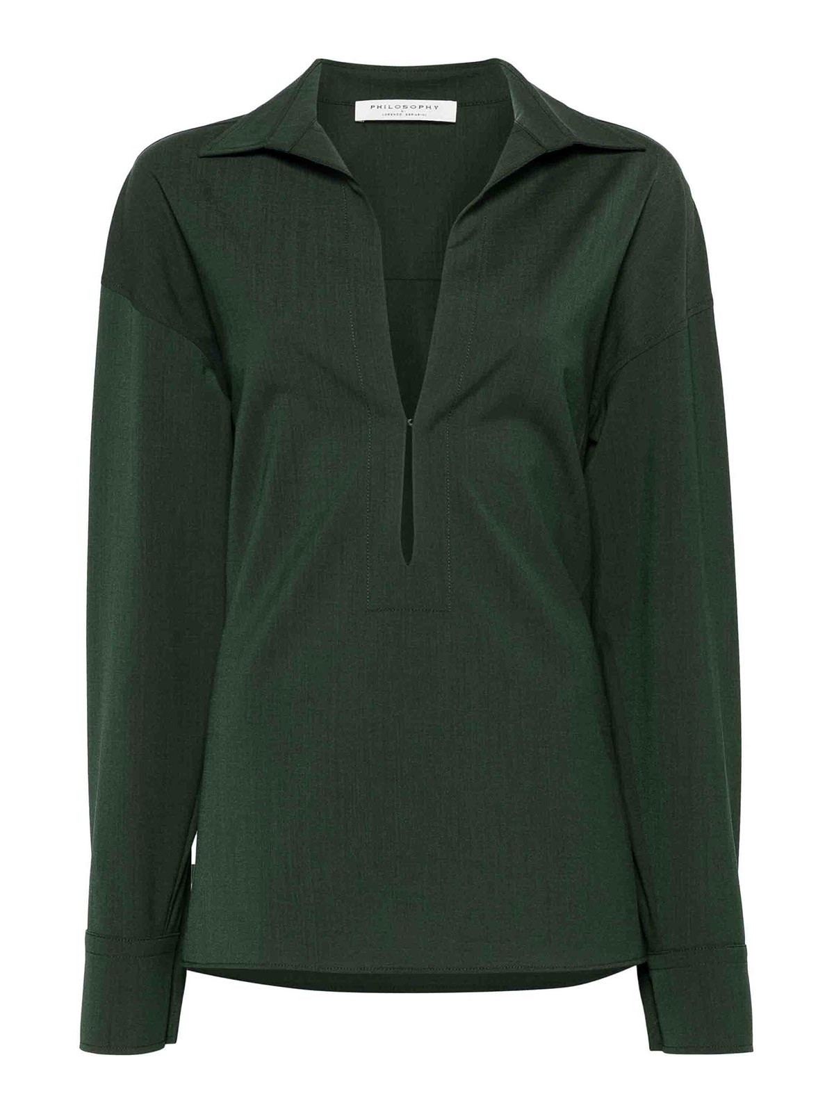 Shop Philosophy Di Lorenzo Serafini Shirt In Green