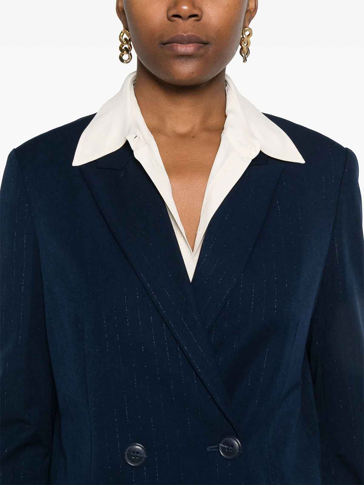 Shop Twinset Blazer In Dark Blue