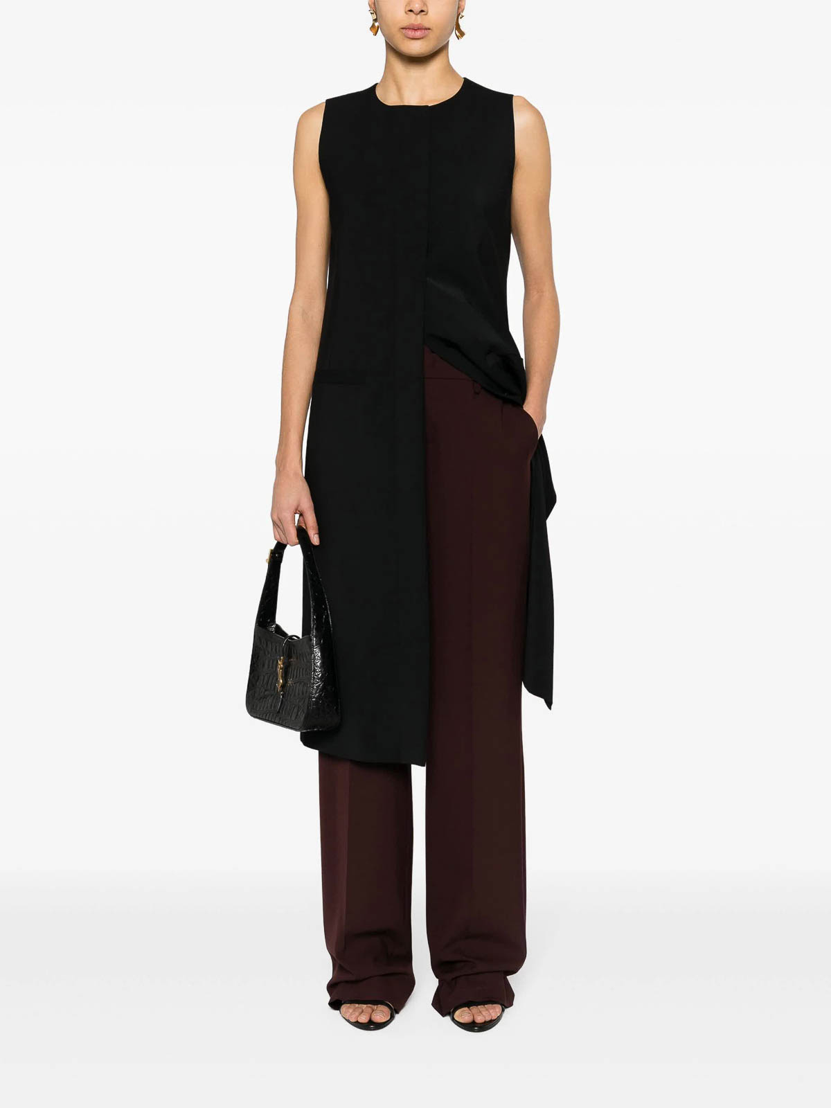 Shop Alberta Ferretti Gilet In Black