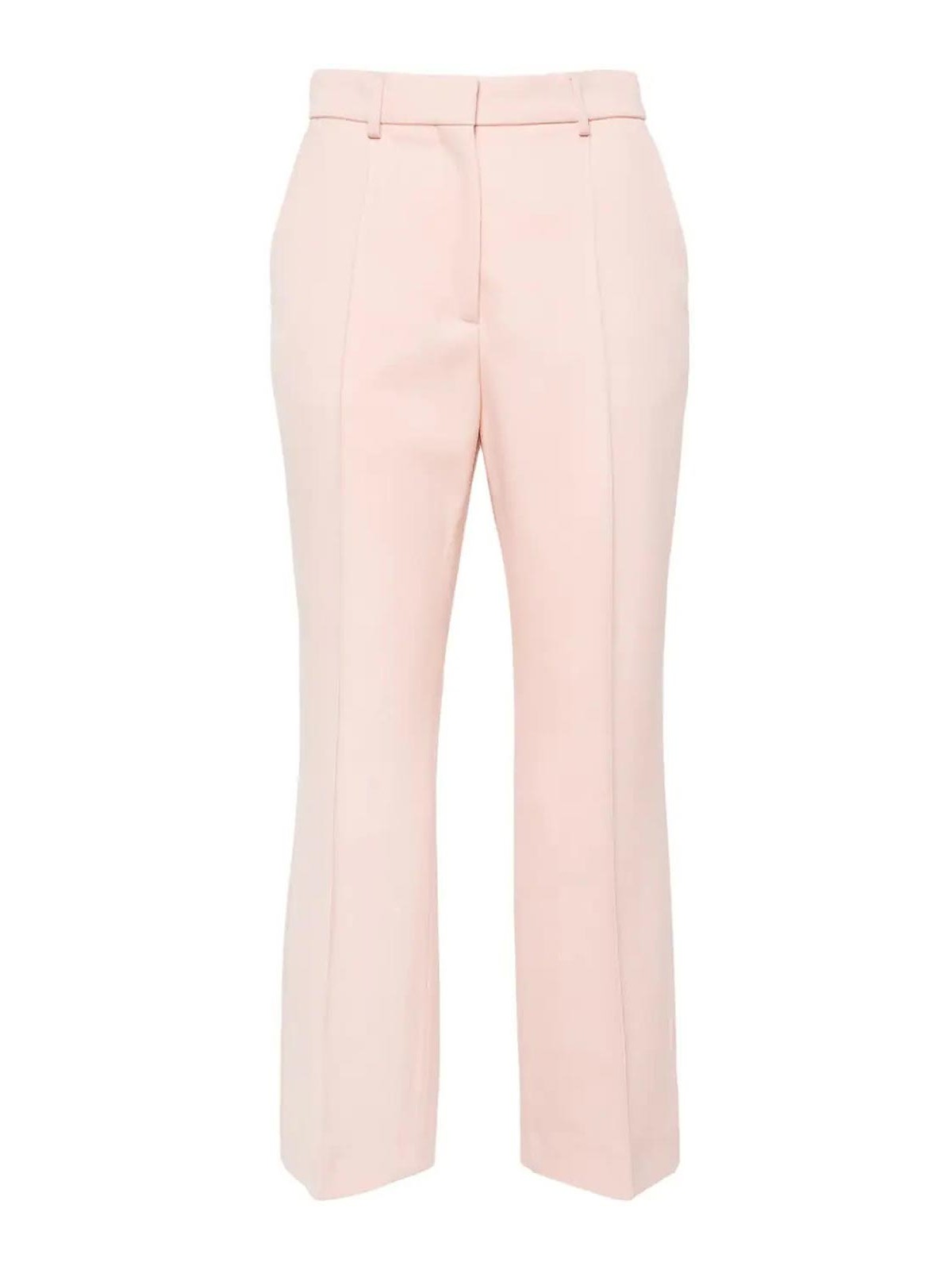 Shop Lanvin Flared Trousers In Light Pink