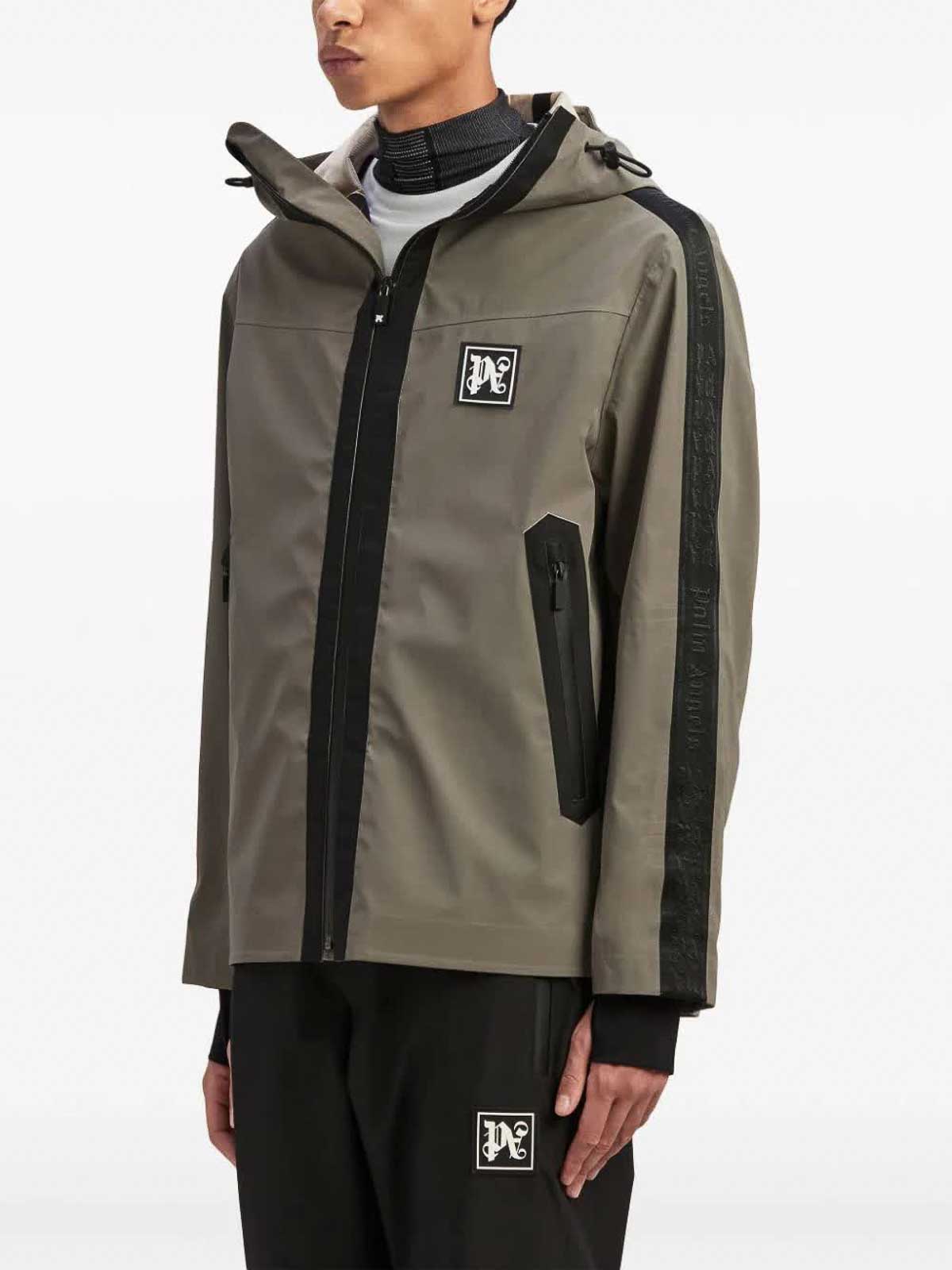 Shop Palm Angels Reflective Ski Jacket In Silver