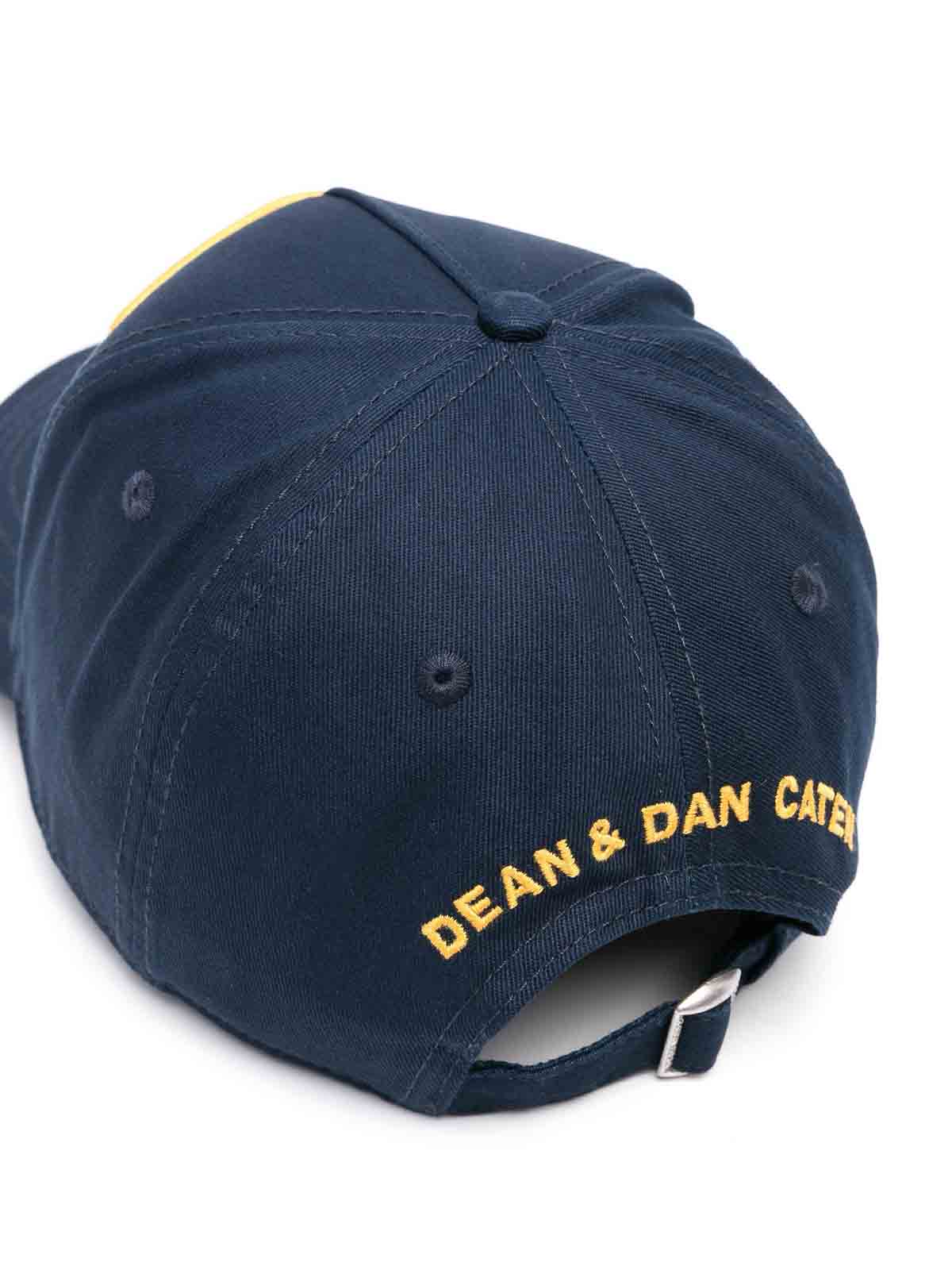 Shop Dsquared2 Baseball Cap In Dark Blue