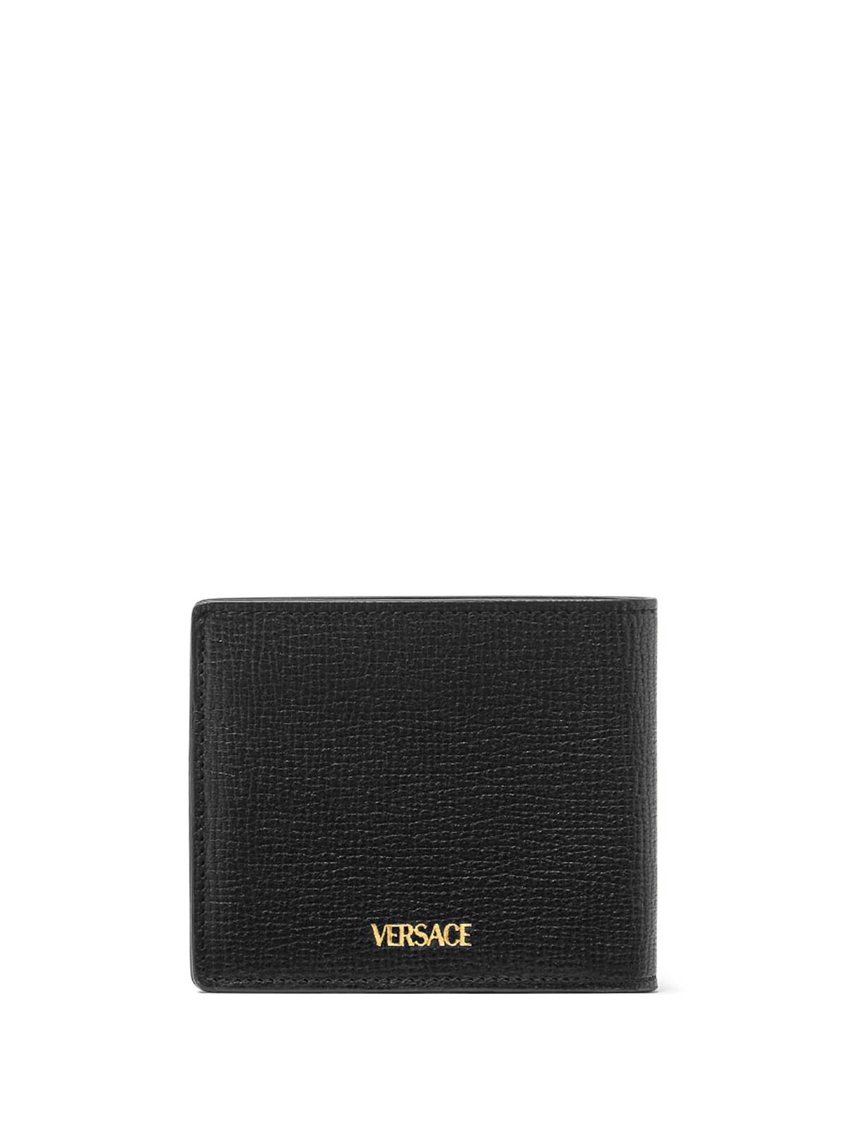 Shop Versace Wallets In Black