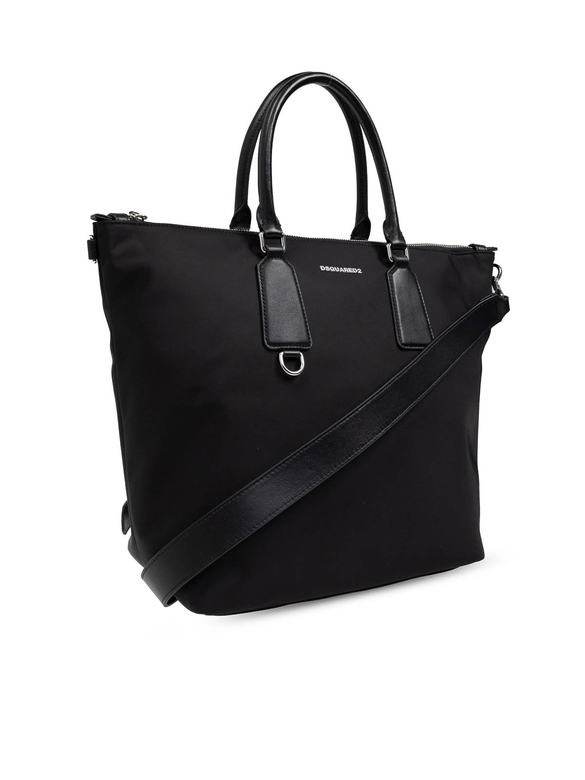 Shop Dsquared2 Shopping Bag Nylon In Black