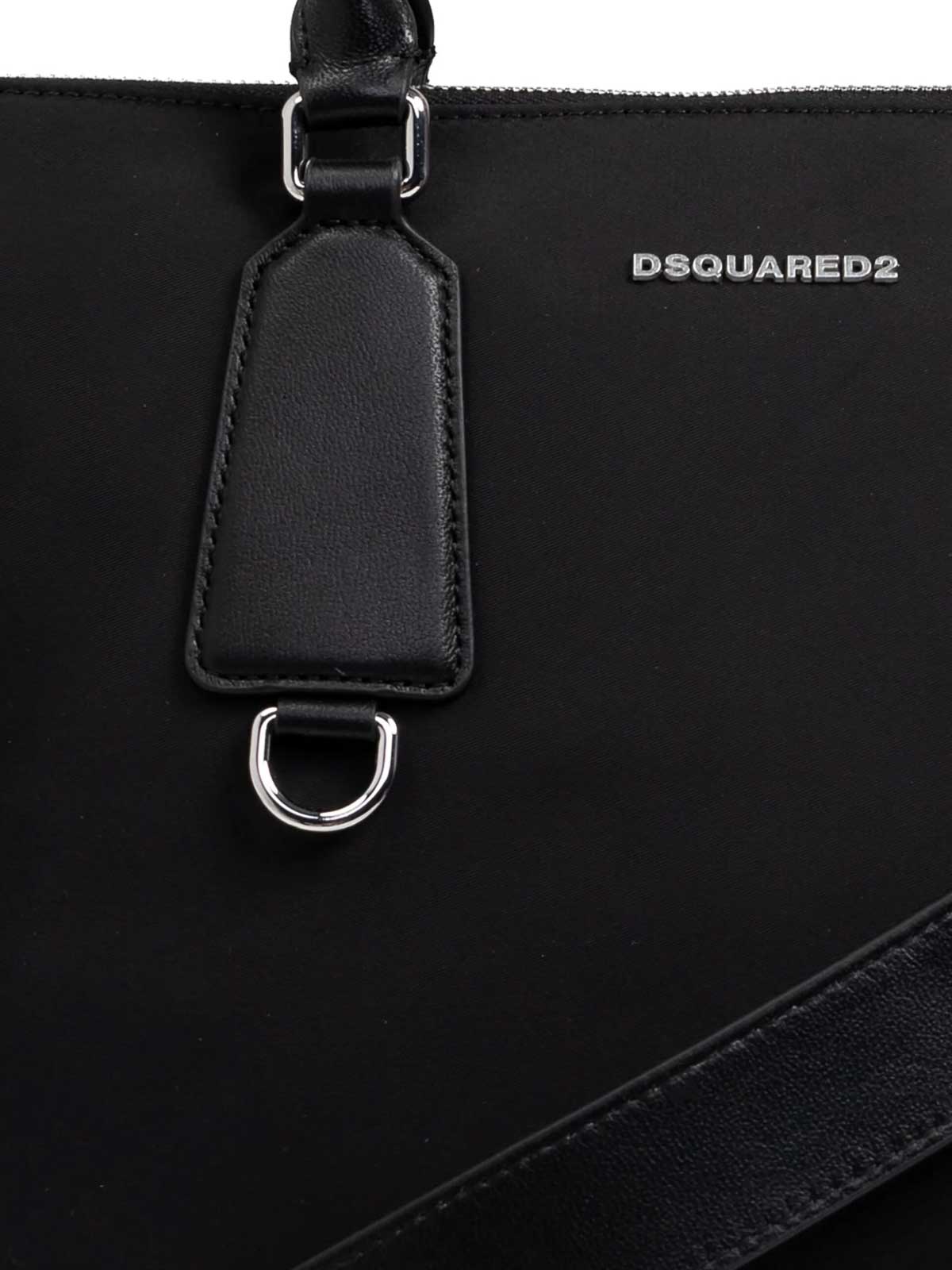 Shop Dsquared2 Shopping Bag Nylon In Black