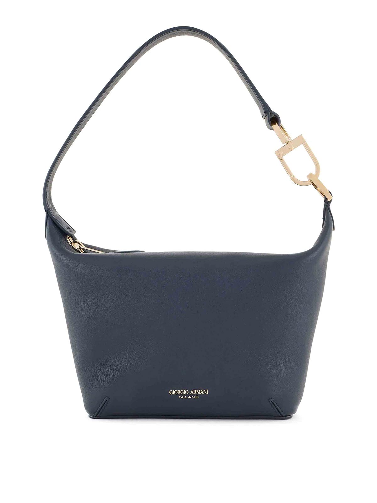 Shop Giorgio Armani Small Hand Bag In Blue