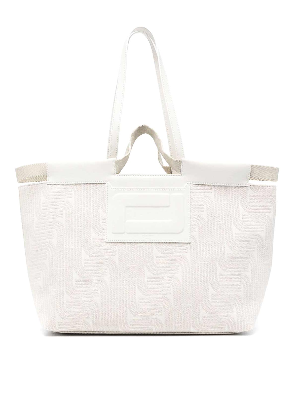 Lancel Tote L In Cream