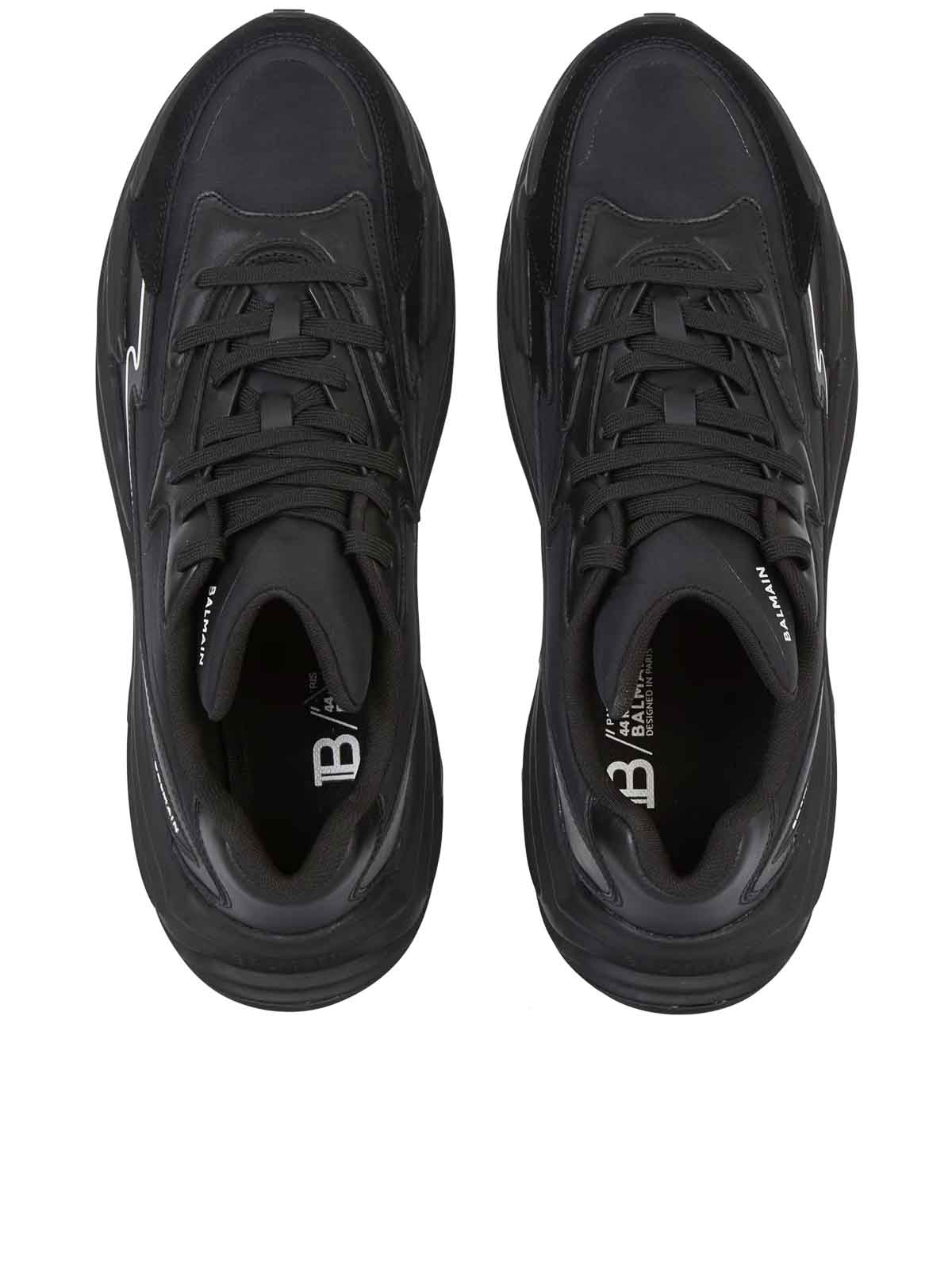 Shop Balmain Sneakers Run-row In Black