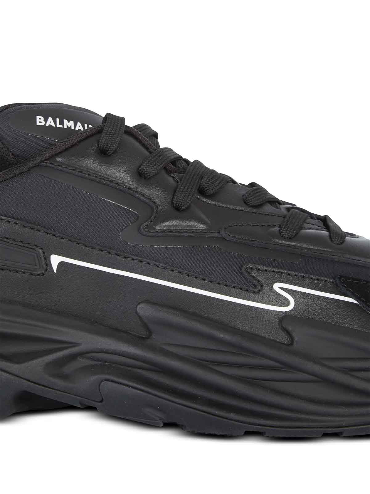 Shop Balmain Sneakers Run-row In Black