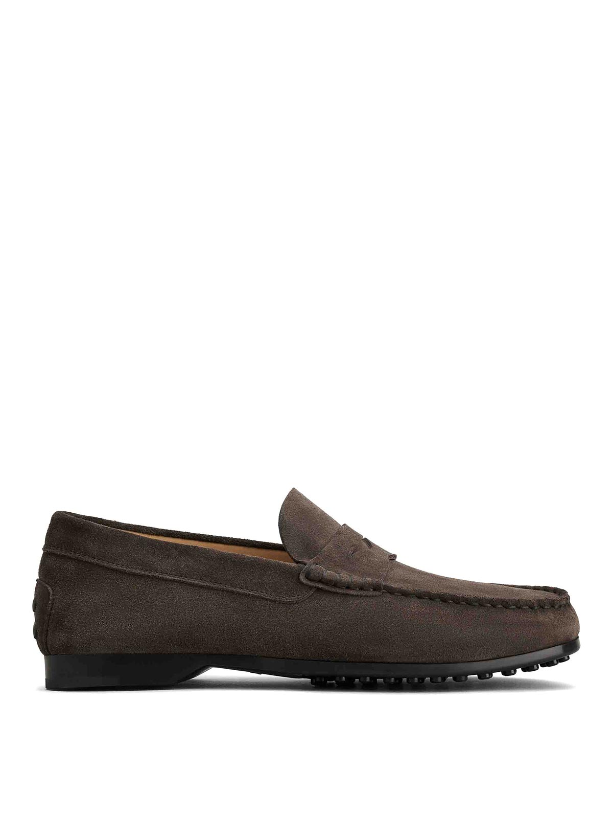 Tod's Leather Moccasin In Black