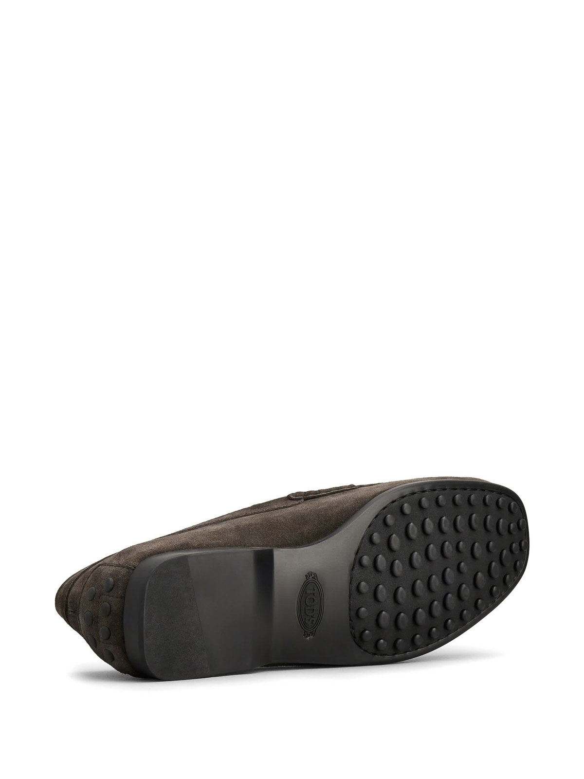 Shop Tod's Leather Moccasin In Black