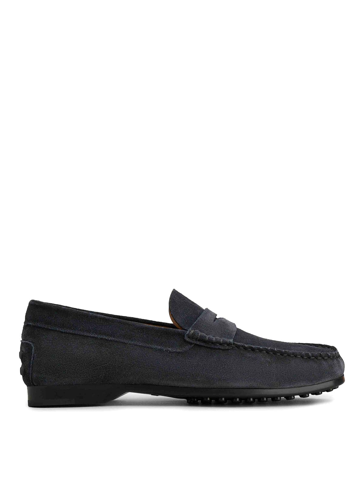 Shop Tod's Leather Moccasin In Black