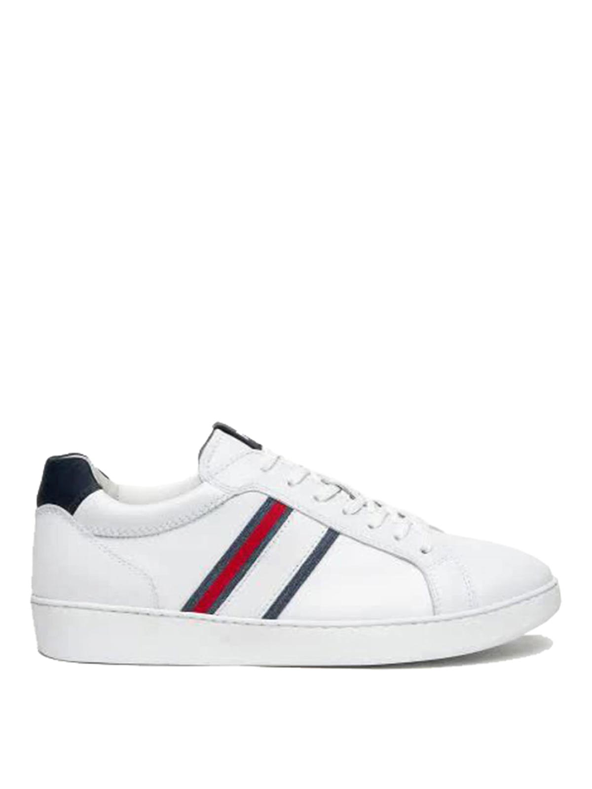 Nerogiardini Leather Sneakers In White