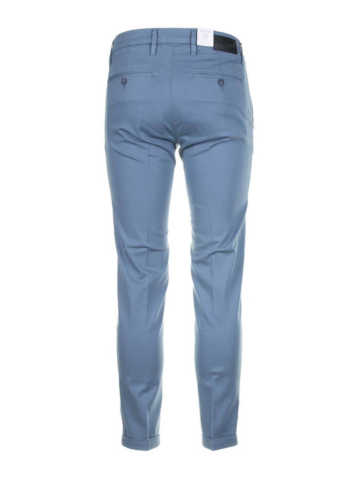 Shop Re-hash Light Blue Chino Trousers