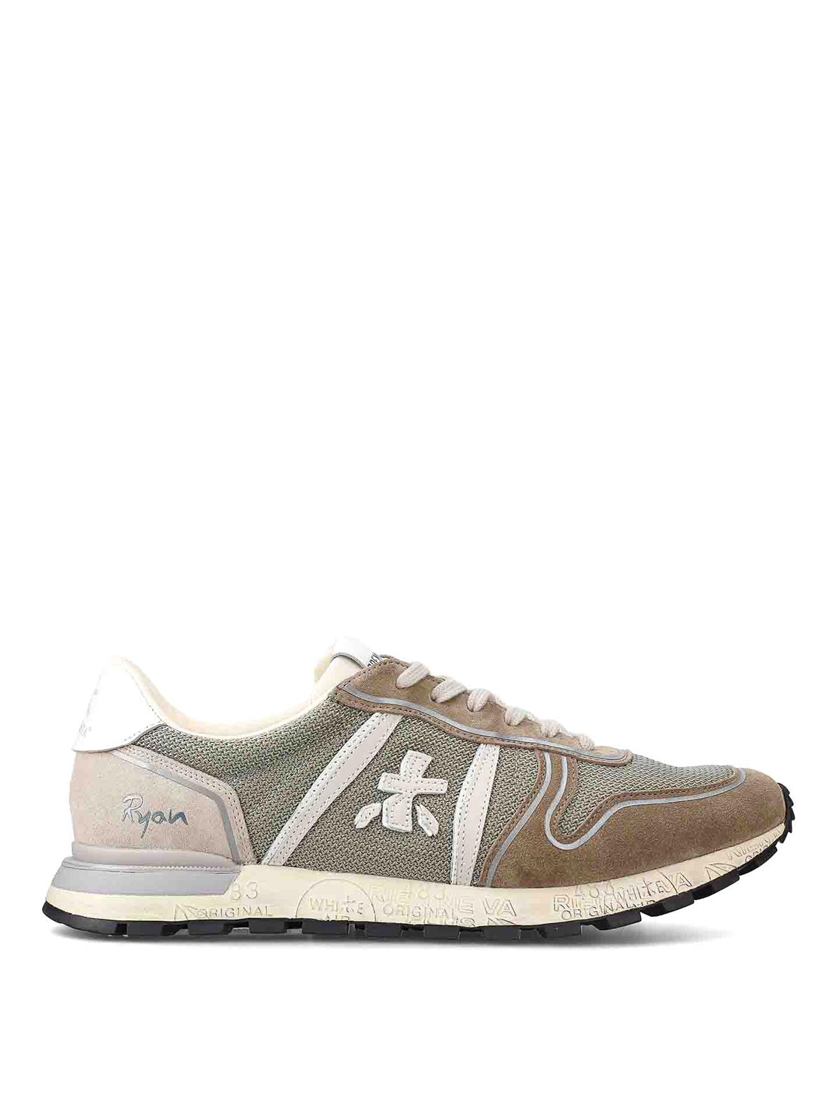 Premiata Ryan Low-top Sneakers In Green