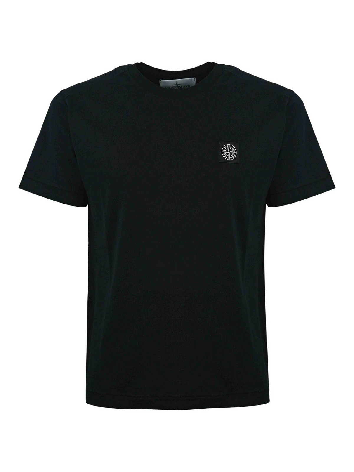 Stone Island Cotton T-shirt In Black