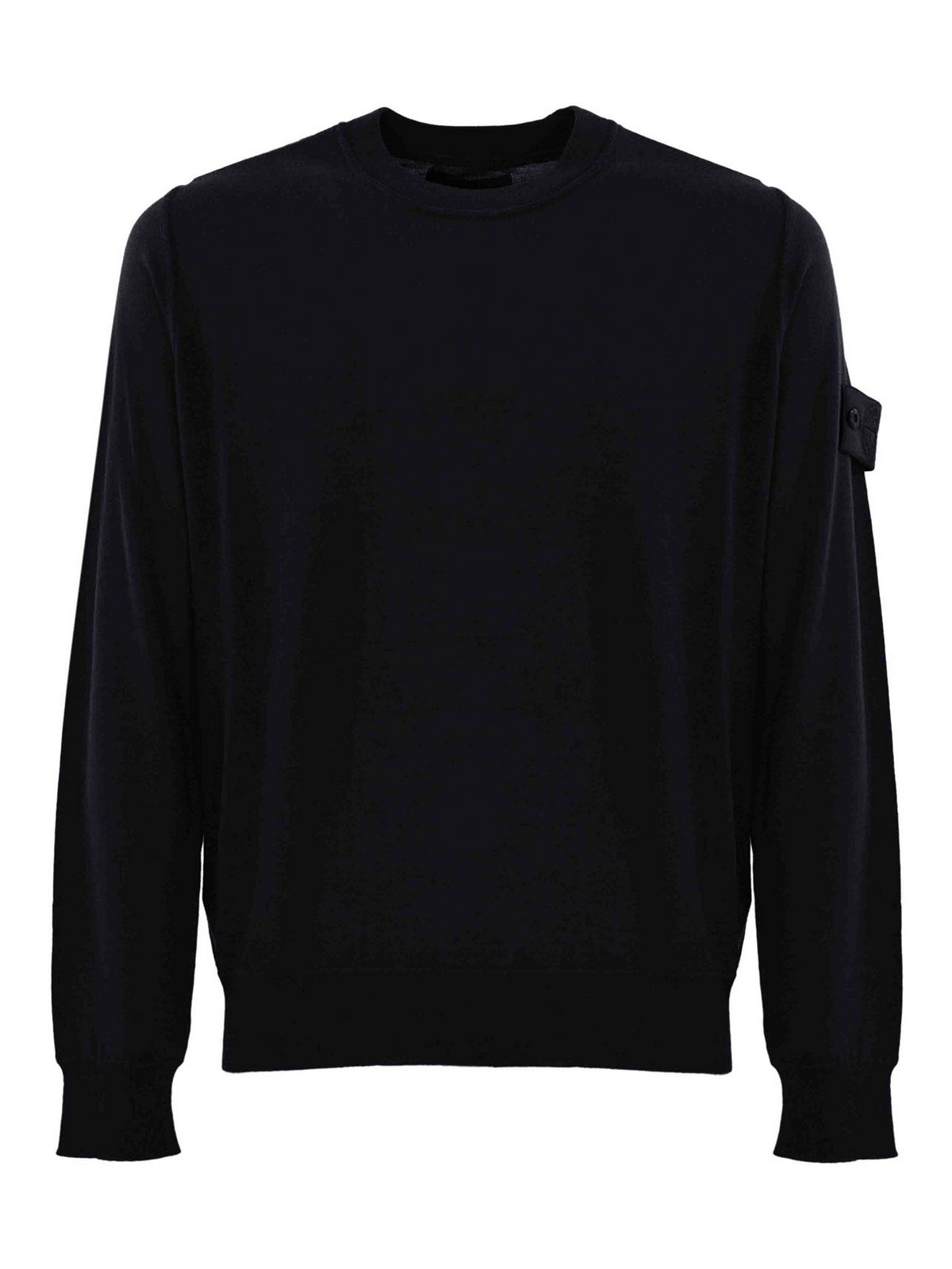 Stone Island Ghost 566fc Light Pure Wool Sweater In Blue