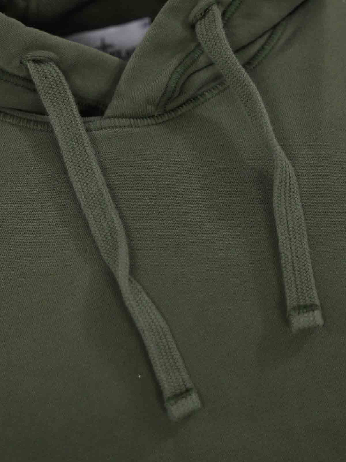 Shop Stone Island Hoodie 64151 In Green