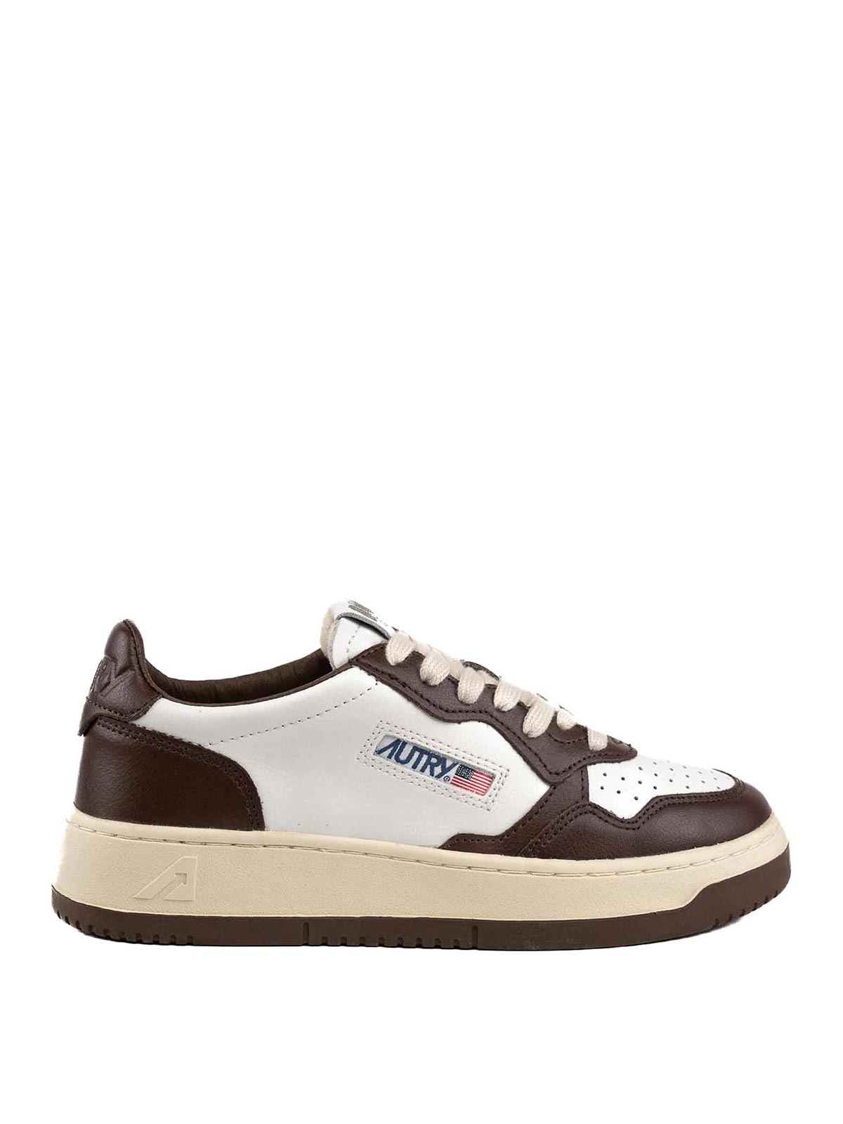 AUTRY SNEAKERS SHOES WHITE/BROWN 