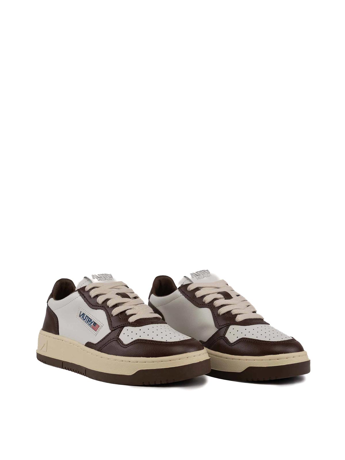 AUTRY SNEAKERS SHOES WHITE/BROWN 