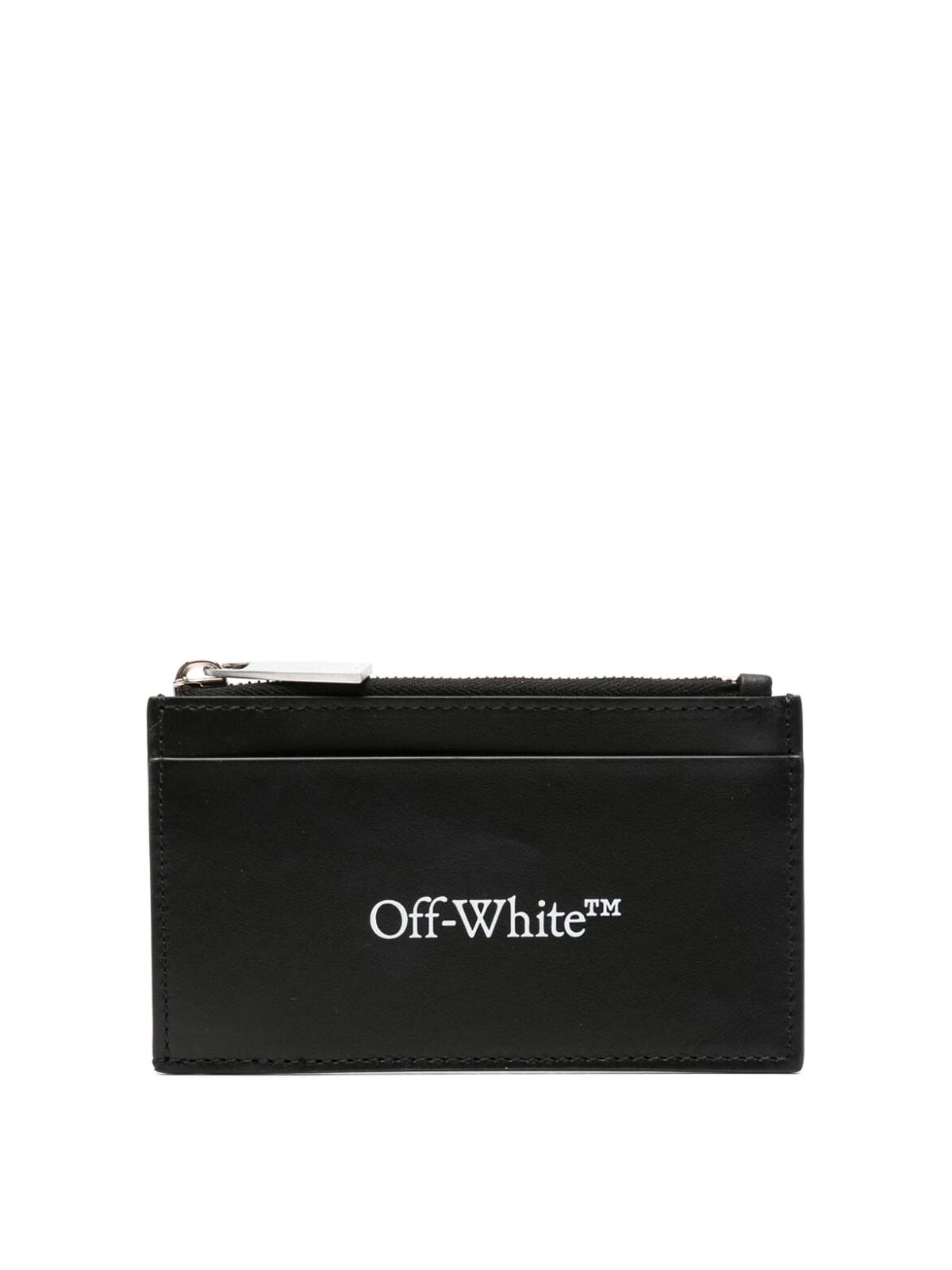 Shop Off-white Bookish Zipped Card Case In Black