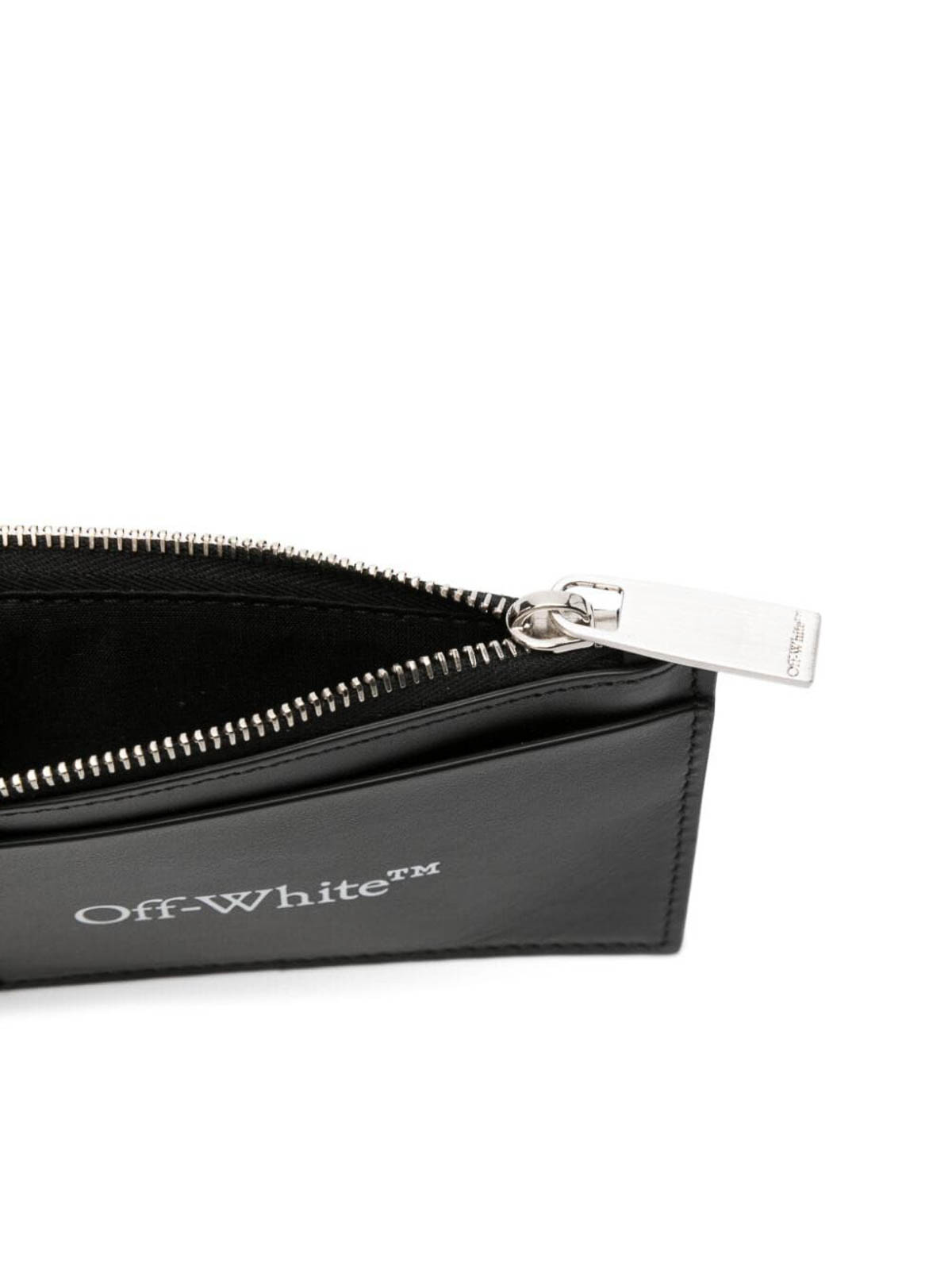 Shop Off-white Bookish Zipped Card Case In Black