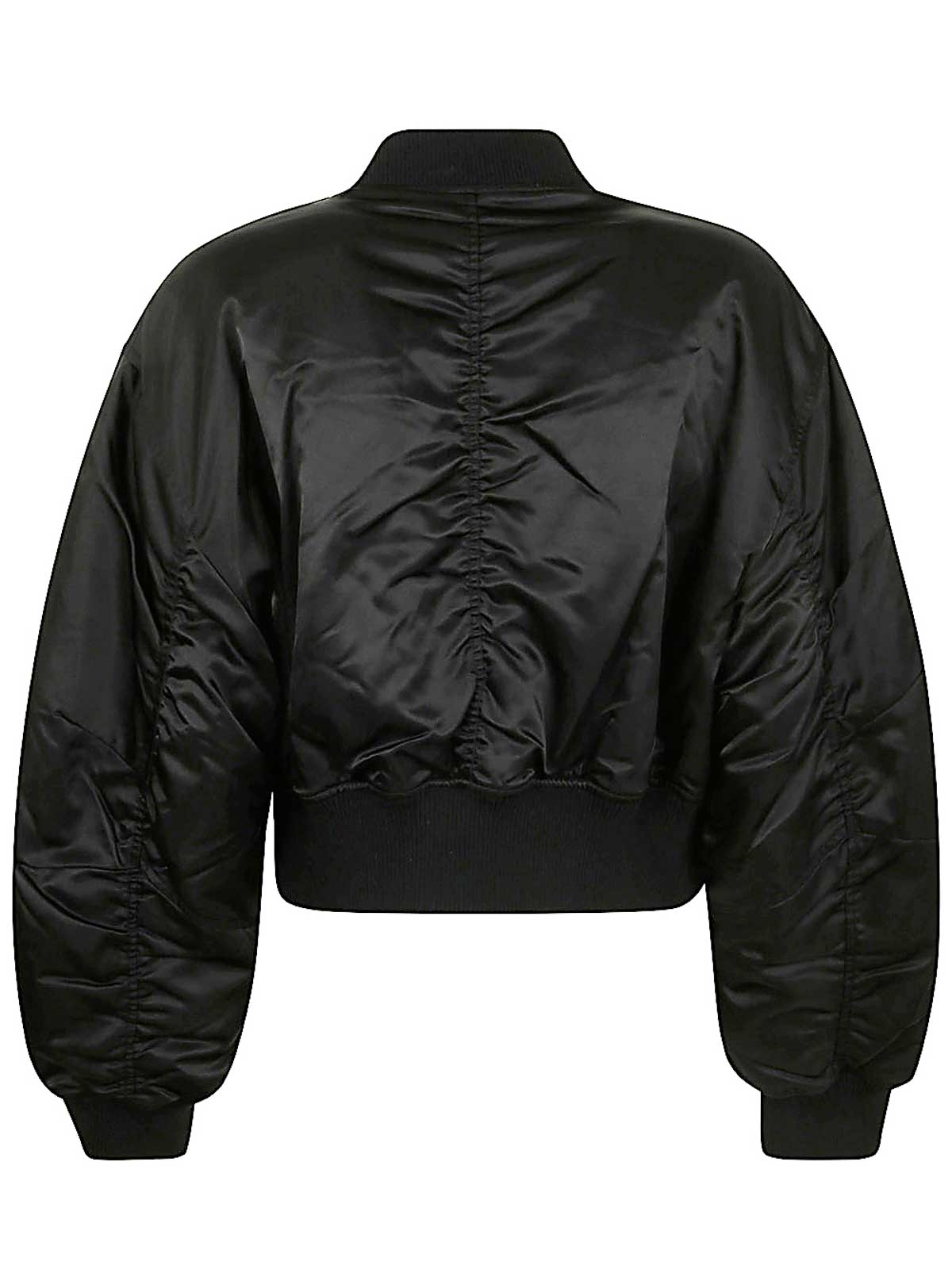 Shop Agolde Bomber Jacket In Black