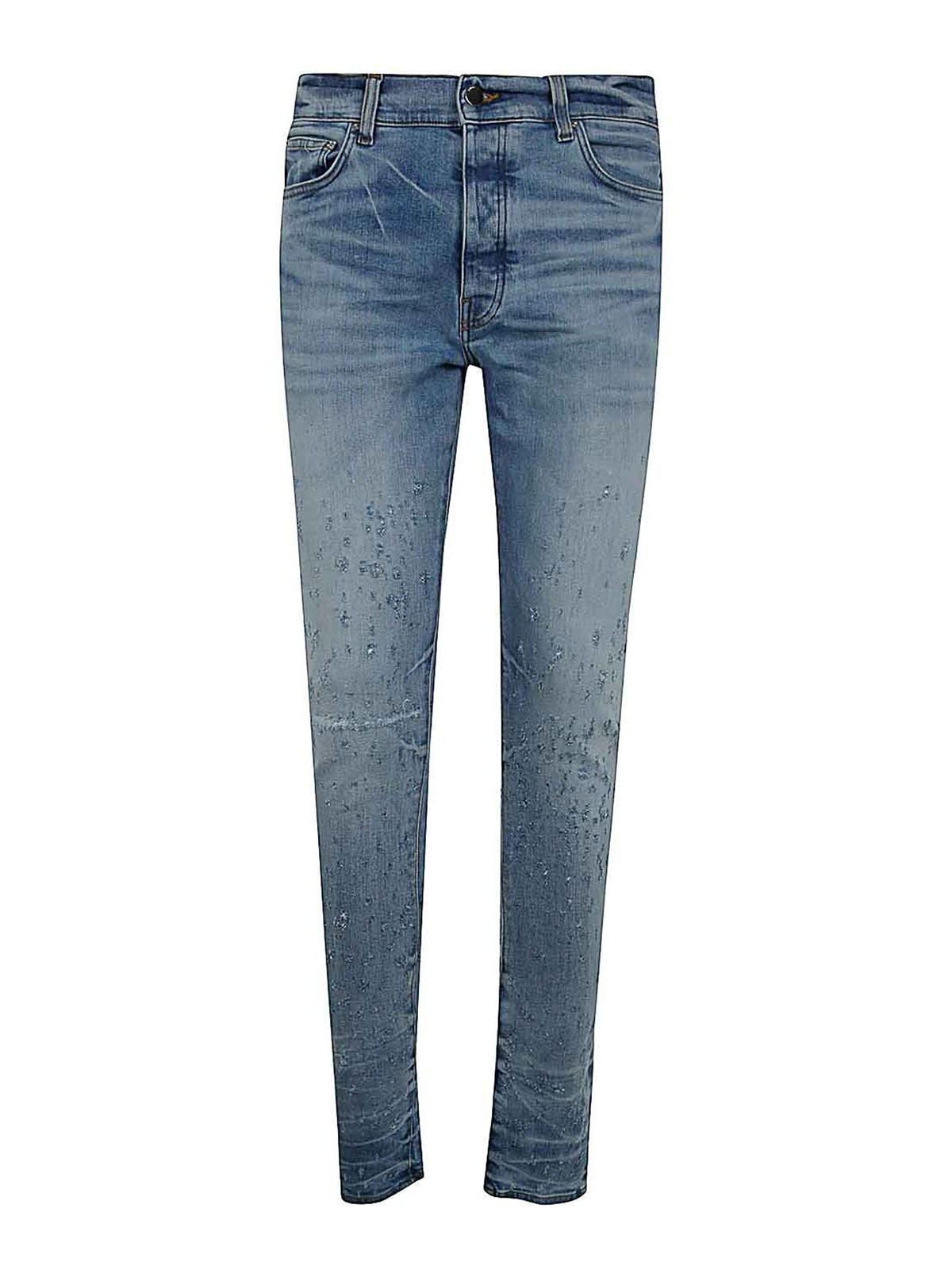 Amiri Shotgun Skinny Jeans In Blue