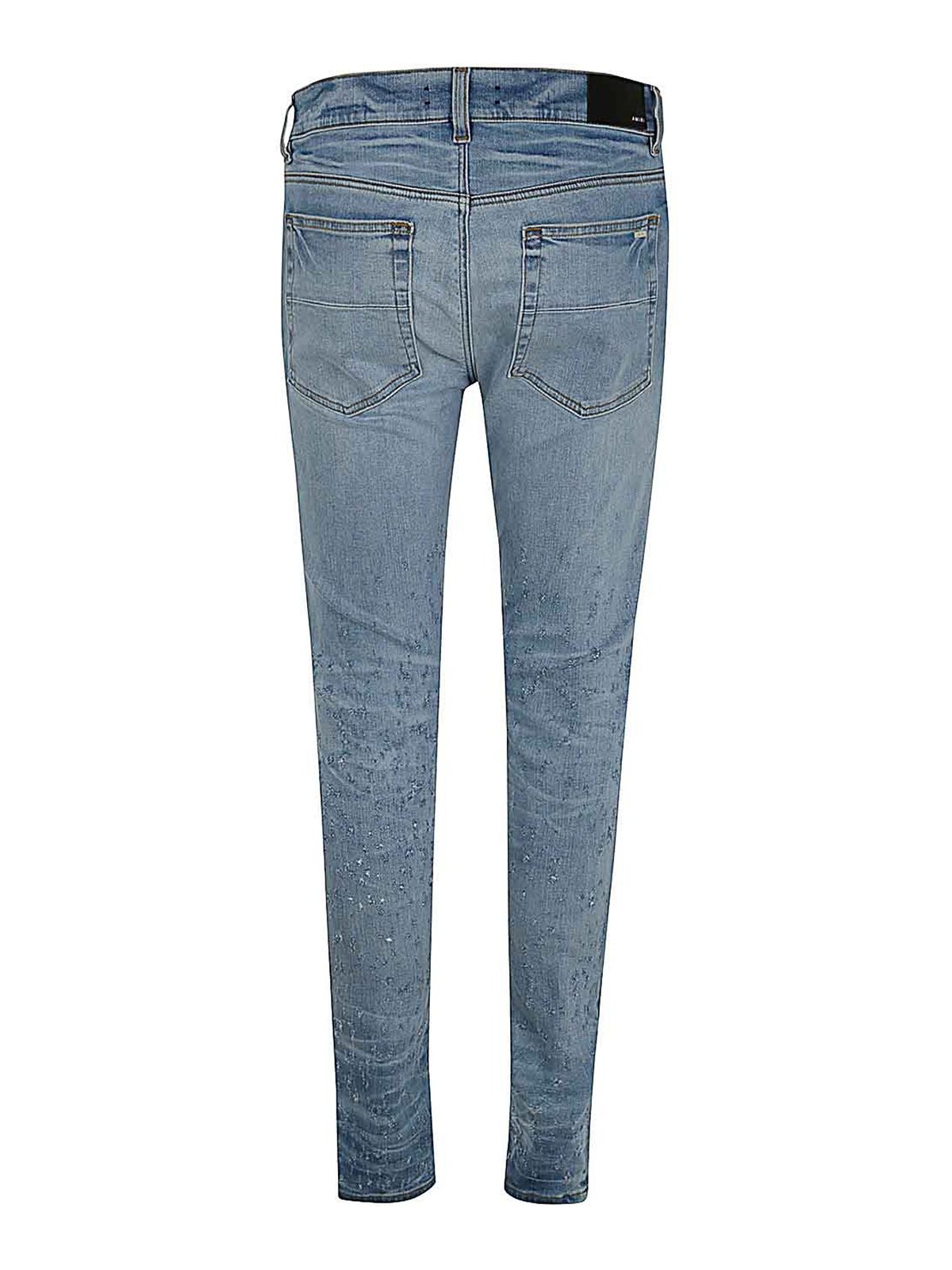 Shop Amiri Shotgun Skinny Jeans In Blue