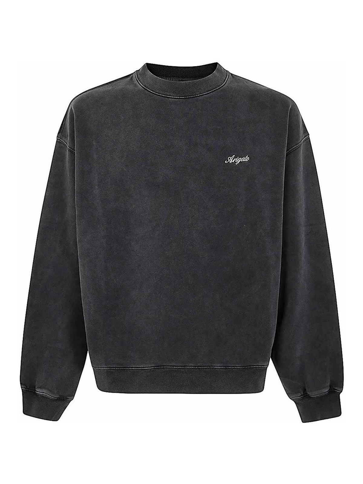 Shop Axel Arigato Honor Washed Sweatshirt In Black