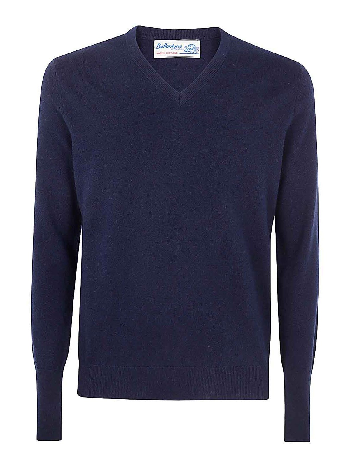 Shop Ballantyne V Neck Pullover In Blue