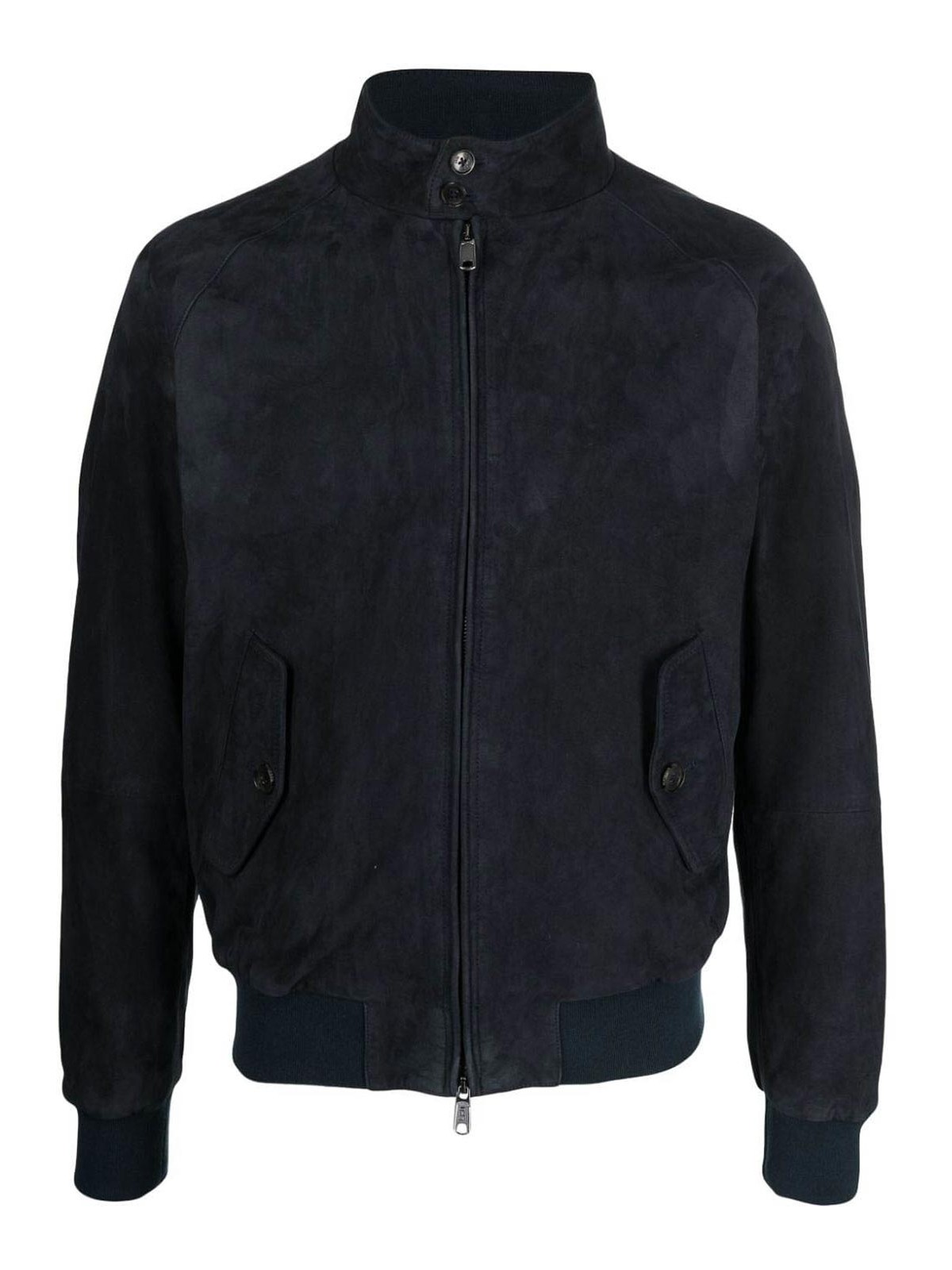 Shop Baracuta G9 Suede Jacket In Blue