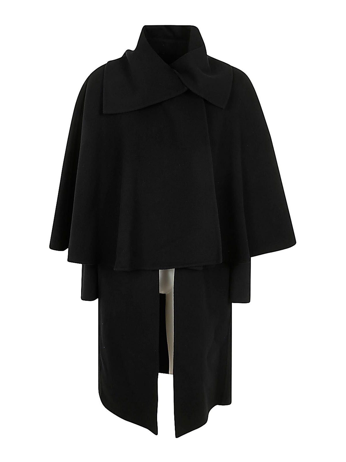 Shop Chloé Double Face Wool Cashmere Coat In Black