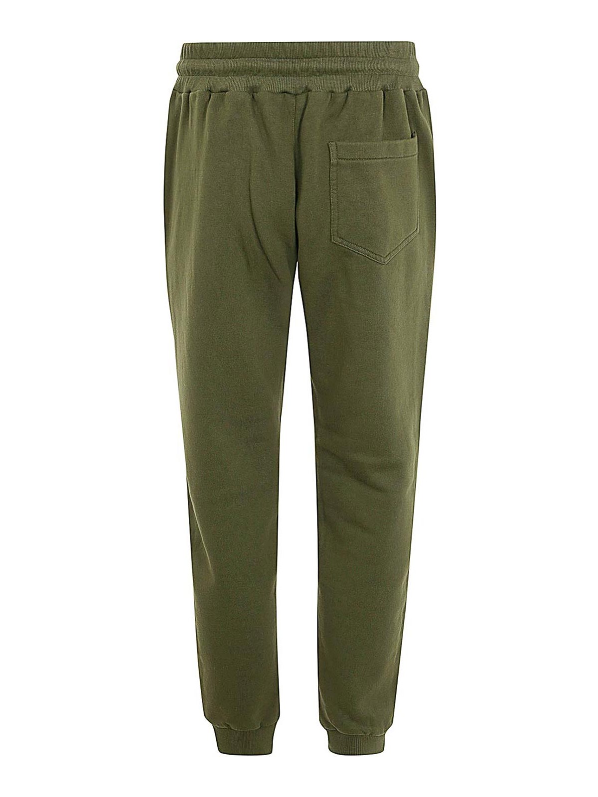 Shop Dondup Trousers  Basic Fleece In Green