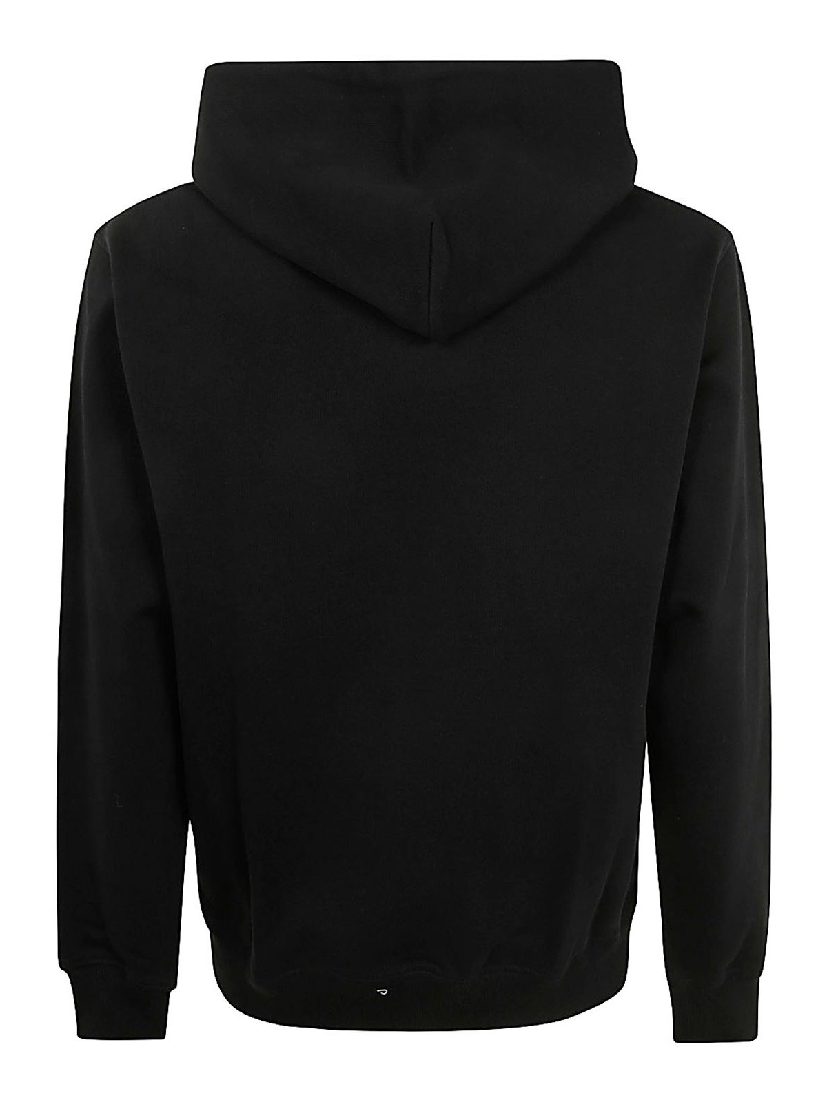 Shop Drôle De Monsieur Le Hoodie Slogan  Poche Classique In Black