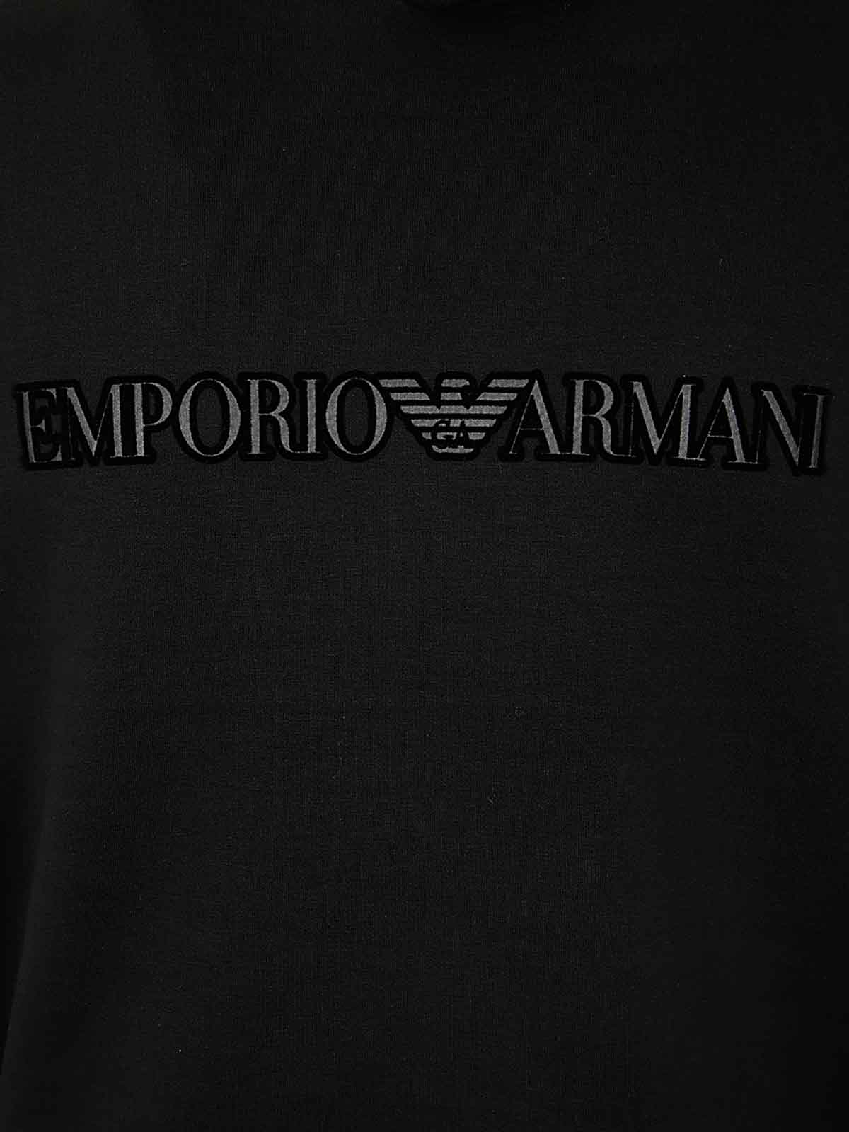 Shop Emporio Armani Sweatshirt In Black